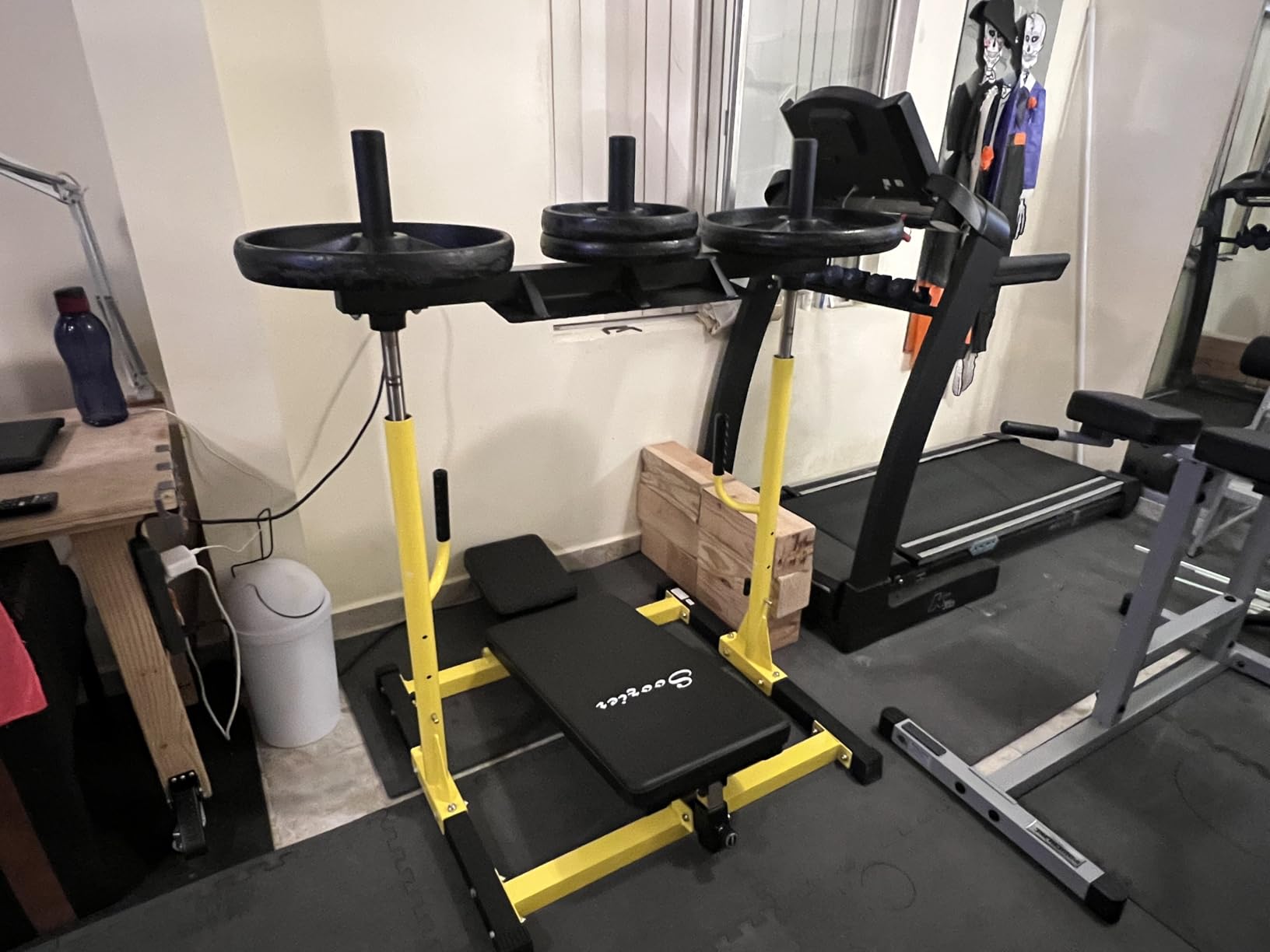 Soozier Vertical Leg Press Machine, 660LBS Capacity, Leg Strength Training Machine with Adjustable Leg, Back, and Head Positions for Home Gym, 1