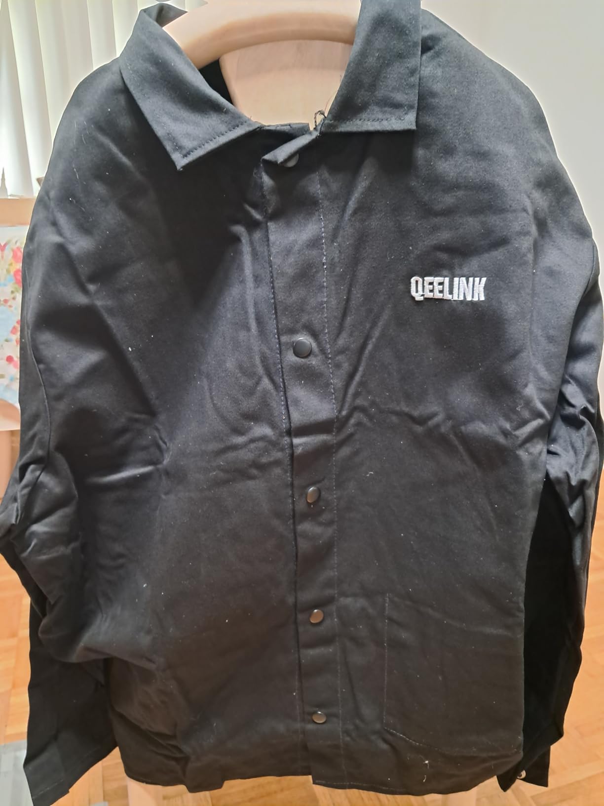 QeeLink Welding Jacket - Premium Flame Resistant (FR) Cotton Welding Clothes - Light Weight Welder Coat for Men & Women customer photo 1