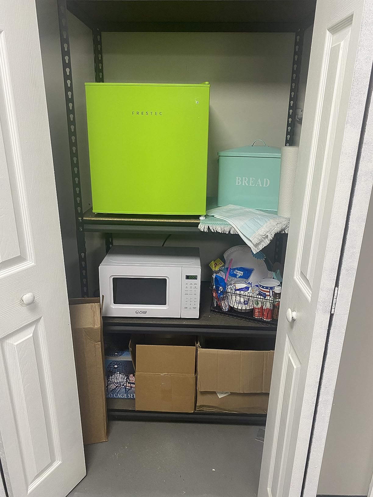 1.7 Cu.Ft Mini Fridge with Freezer - Frestec (Grey) customer photo 1