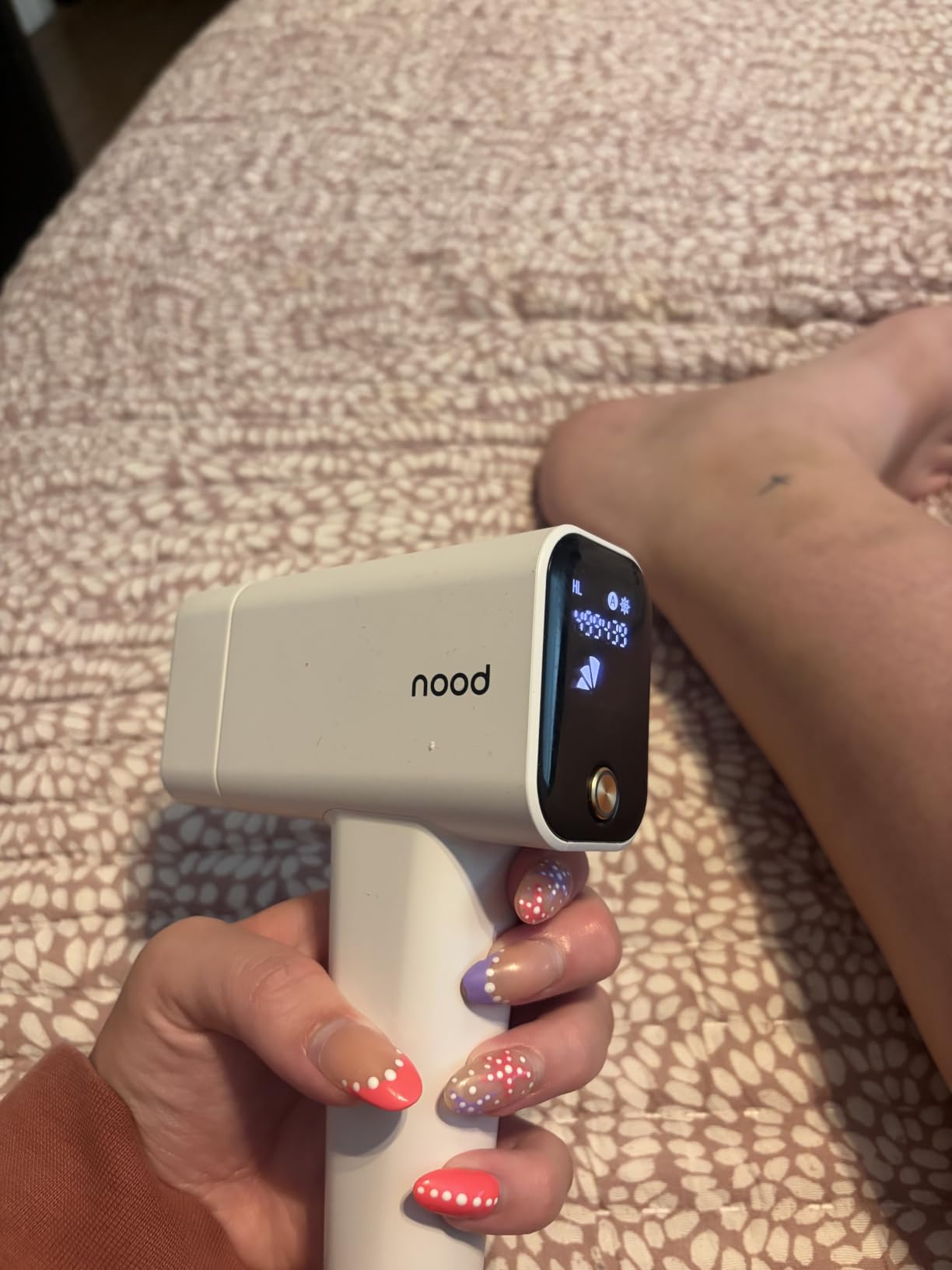 Nood™ Flasher Pro | IPL Laser Hair Removal Device, Forbes Best Product 2026 | Clinical-Grade Permanent Results At Home, CryoSoothe Tech with 5 Power Settings, Pain-Free 10 Min Sessions, Works Everywhere customer photo 2
