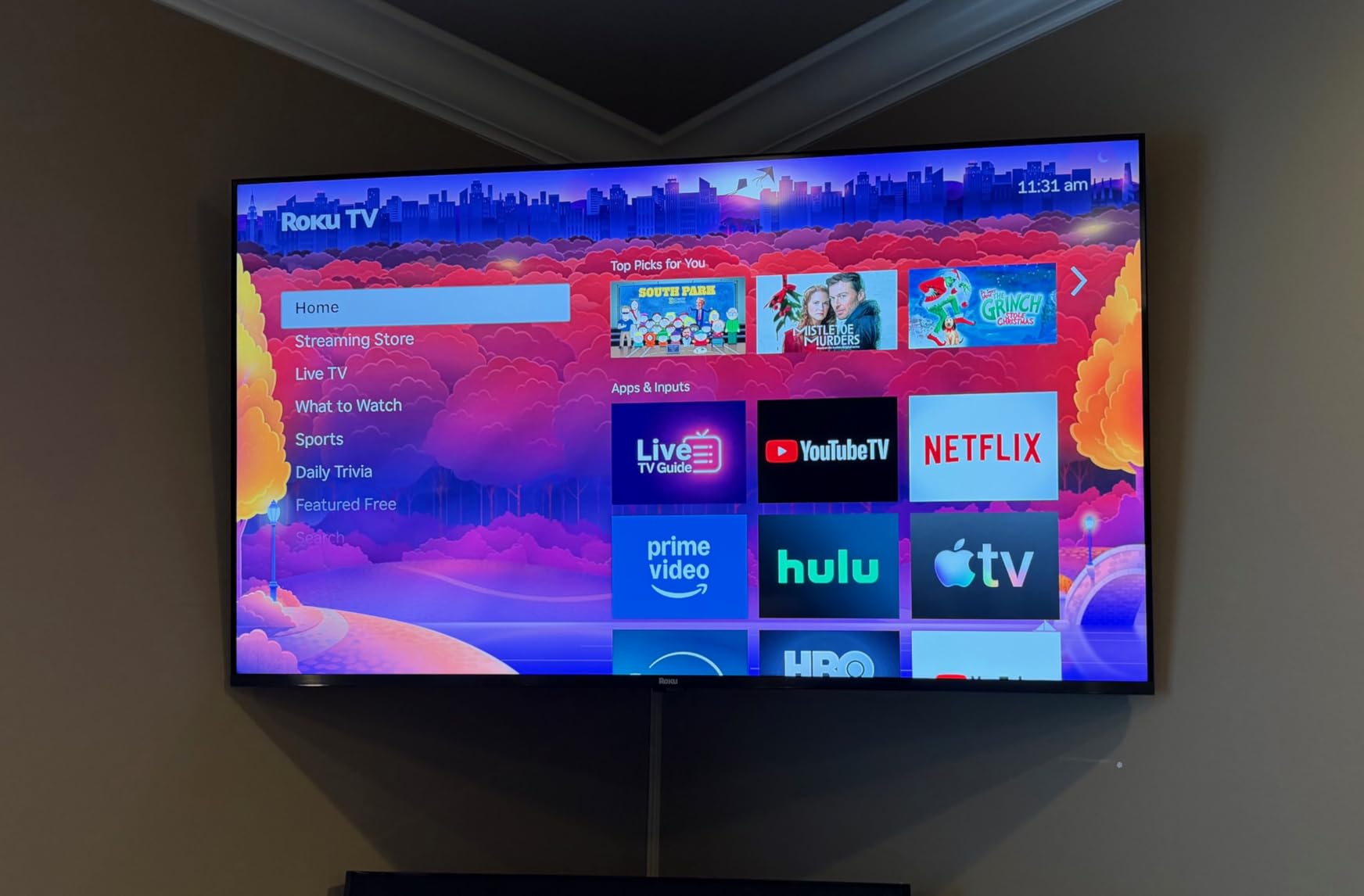 55-Inch Plus Series Smart TV - 4K QLED Mini-LED TV - RokuTV | Flat Screen Television with Dolby Vision & Wi-Fi for Streaming Live Local News, Sports - Enhanced Voice Remote customer photo 1
