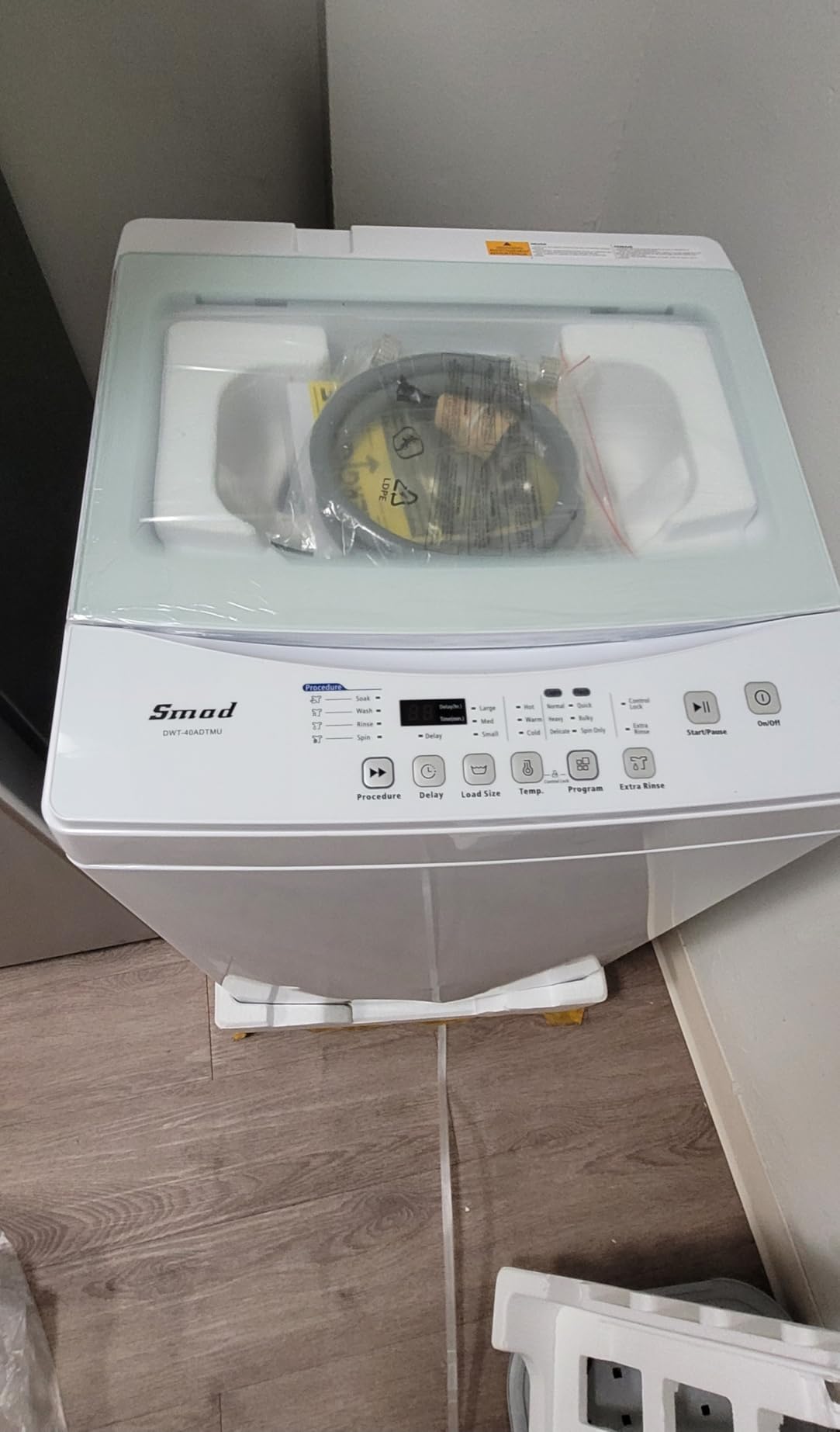 Washer and Dryer Combo, 120V All In One Ventless Compact 2.7 Cu.ft 24 Inch Large Capacity, Lavadora y Secadora 2 in 1 for RV Apartment Home, Child lock, Full-Automatic, Overnight Wash and Dry customer photo 1
