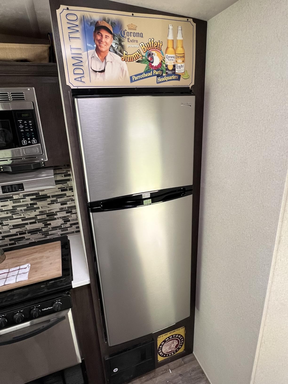 RecPro 10 Cu Ft 12V RV Refrigerator | Black | Frost-Free | Double Door | Temperature Controls, Adjustable Glass, Reversible Door, Adjustable Front Legs customer photo 1
