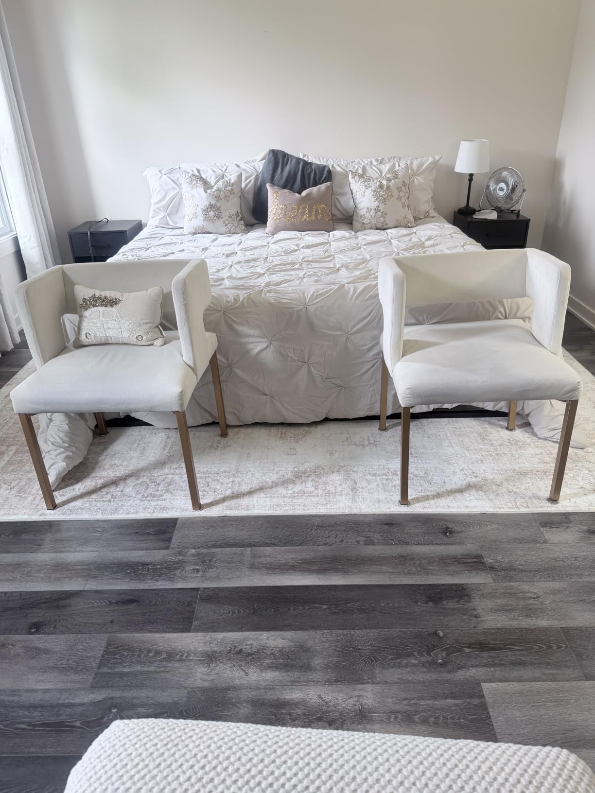 Area Rug 8x10 Washable Rug, Vintage Boho Medallion Rugs Non-Slip Soft Low Pile Large Distressed Rug Indoor Retro Carpet for Living Room Bedroom Dining Room Office Children's Room(Beige, 8'x10') customer photo 1