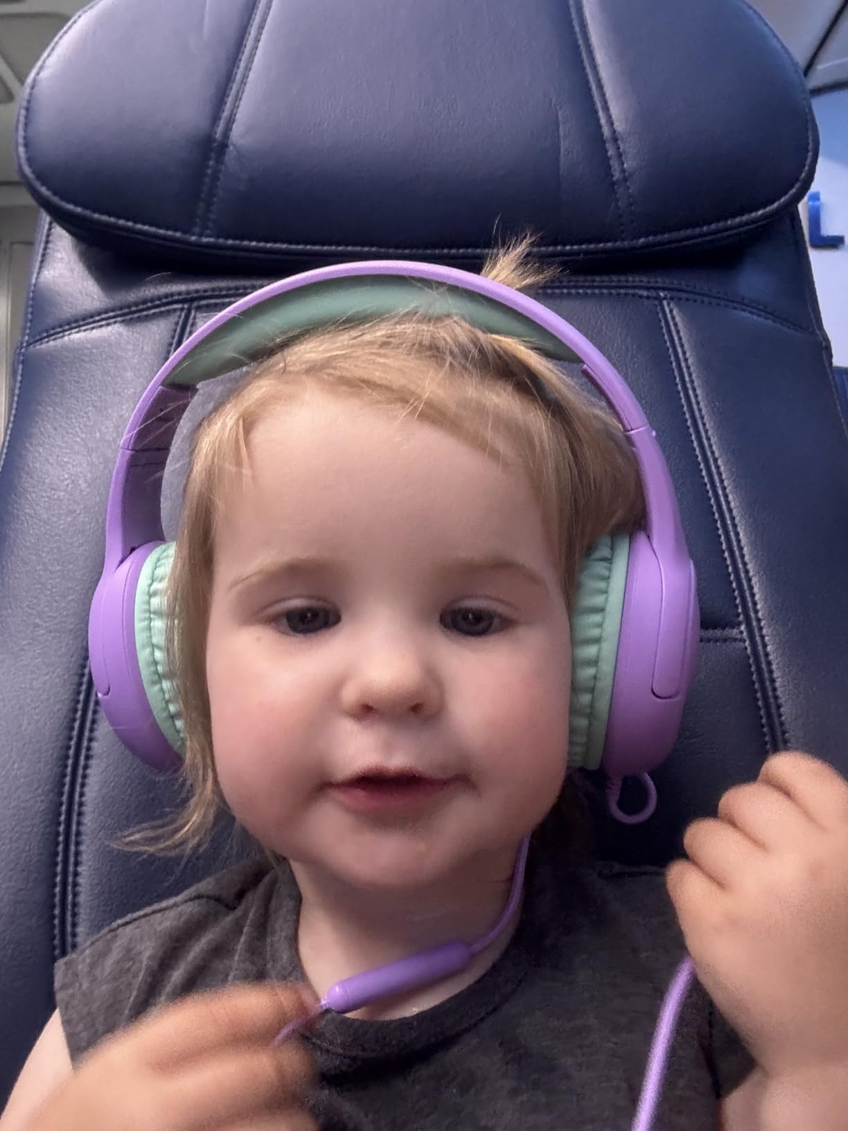 Acer Kids Headphones for School, 85-94dB Limiter, 3.5mm Jack, w/Mic HK03 | Foldable Wired Over Ear Headphones, for Toddler School/Tablet/iPad/PC/Travel, Purple-Green customer photo 1