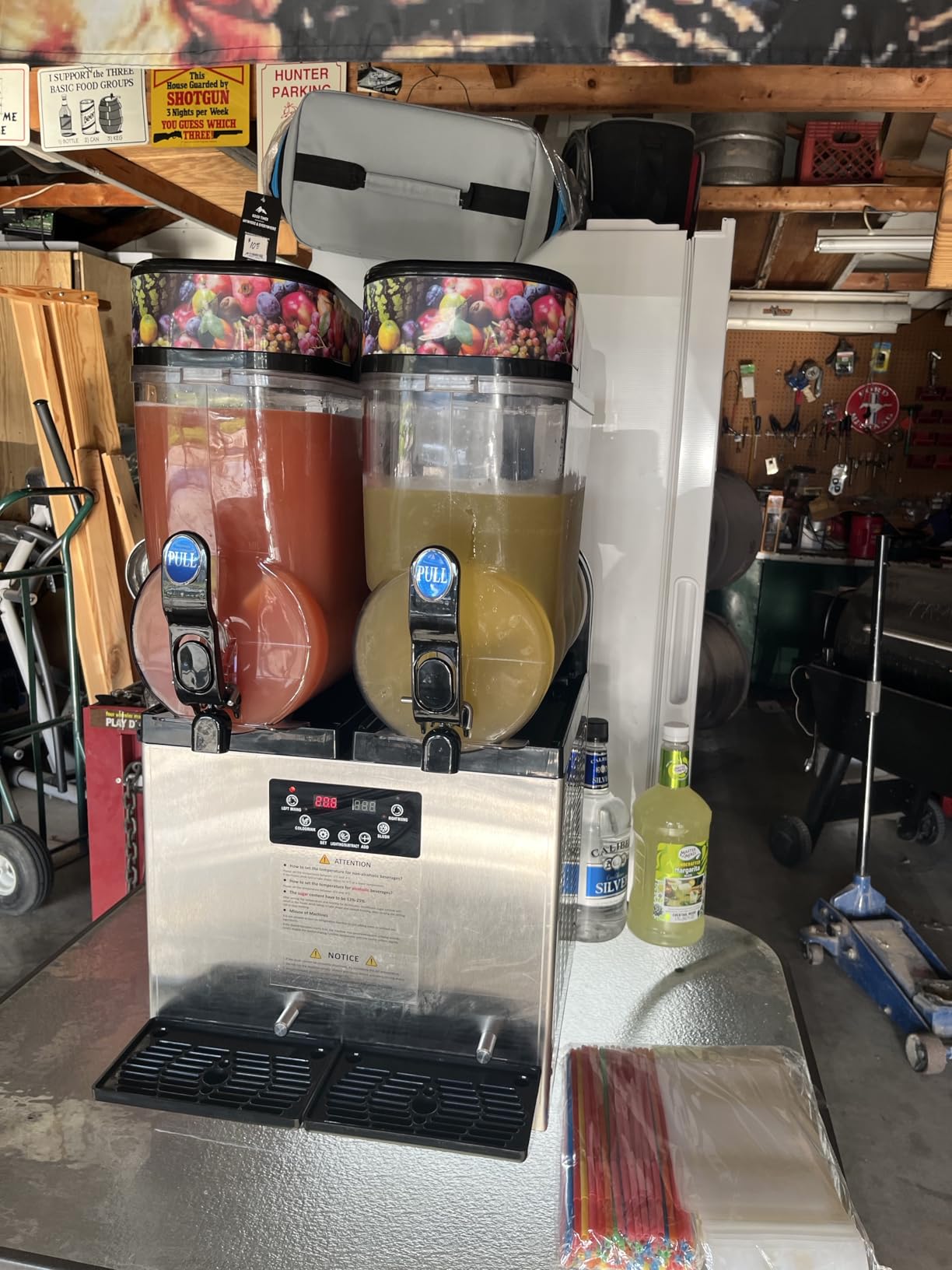 Commercial Slushy Machine 8Gal/30L, Stainless Steel Margarita Smoothie Frozen Drink Machine, 25-Minute-to-Go Slushie Machine, Margarita Machine for Restaurants Cafe Bars (2 * 15L) customer photo 1