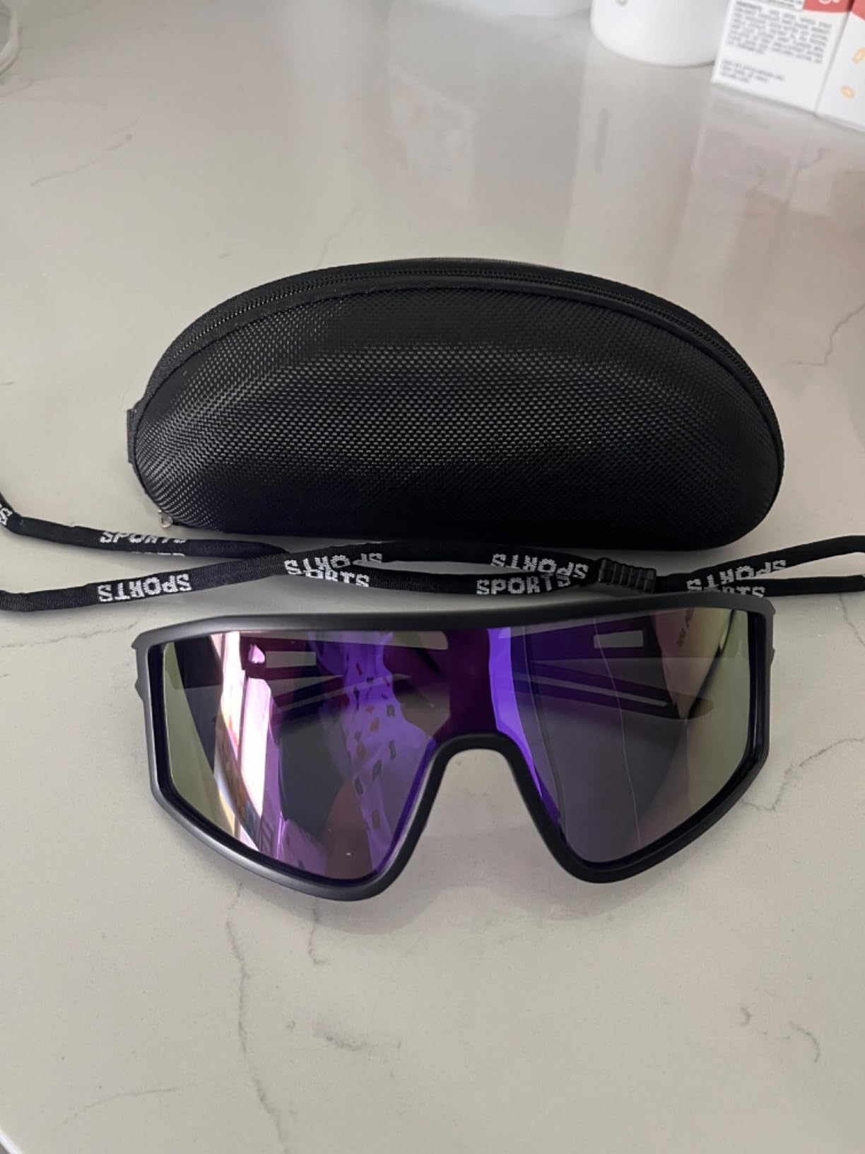 Sports Baseball Cycling Sunglasses for Men: Polarized Sunglasses for Women Youth UV400 Protection Running customer photo 1