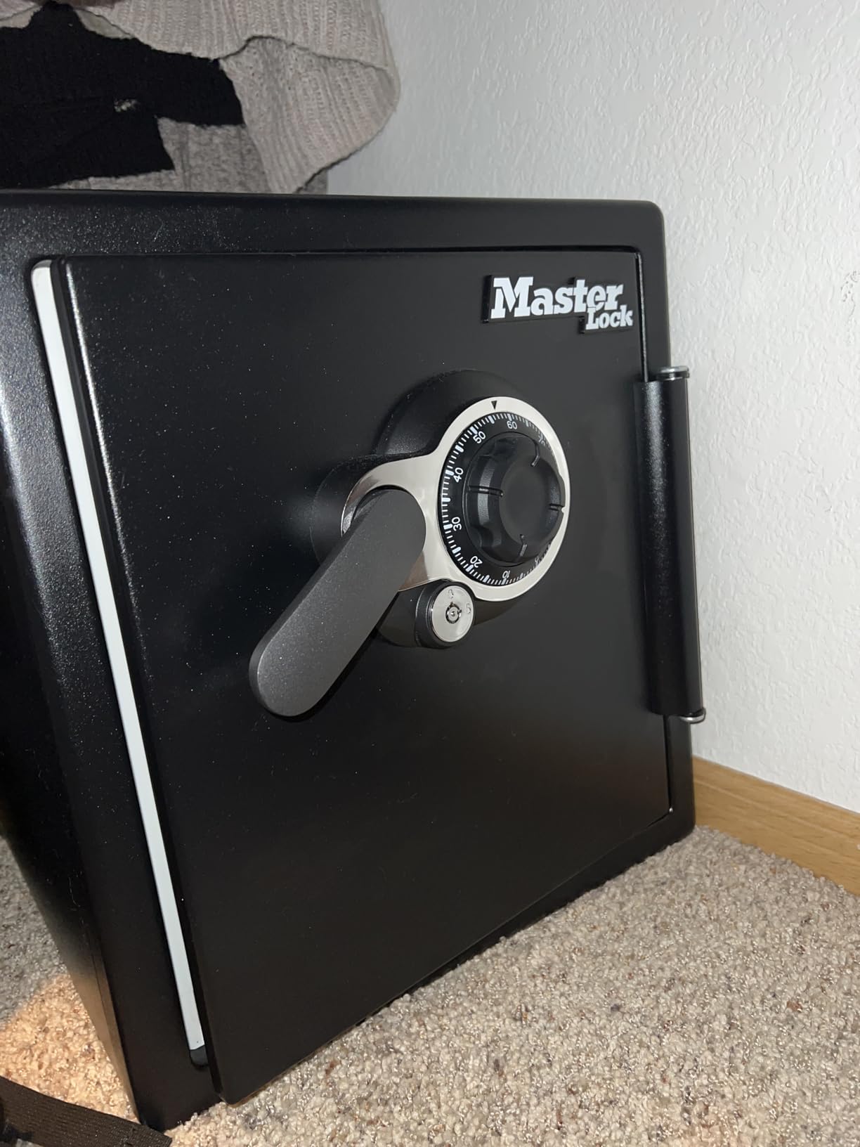 Master Lock Black Premium Fireproof and Waterproof Safe with Digital Keypad, 0.82 cu-ft, STW082GTC customer photo 1