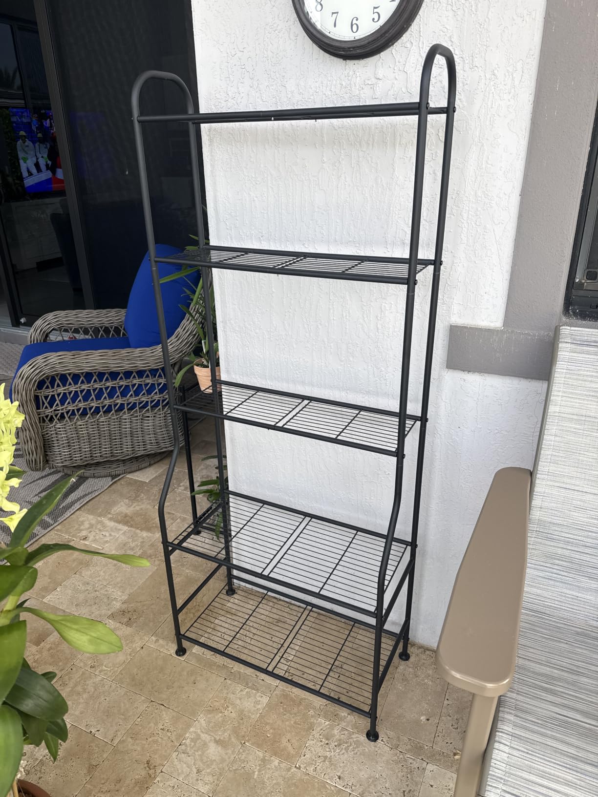 5-Tier Metal Plant Stand - Heavy Duty Indoor Outdoor Flower Shelf for Multiple Pots, 65
