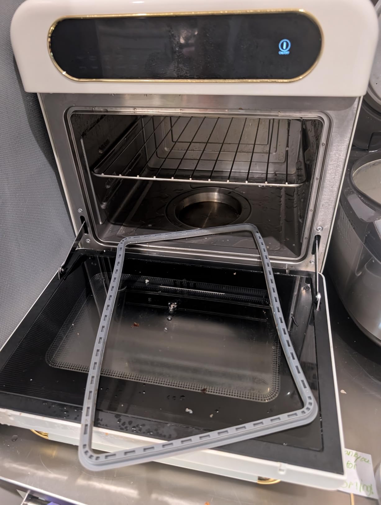 CIARRA 12-in-1 Countertop Steam Oven with Air Fryer, 25.4QT Steam Air Fryer Combo Nosh Oven Pro - Convection Toaster, Bake, Self-Clean, Dehydrate, Ferment, White customer photo 1