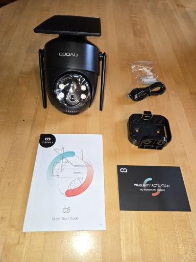 COOAU Solar Security Cameras Wireless Outdoor, 2K 360° Home Surveillance | 30% Faster Solar Charging, Easy Setup, PIR Motion Detection, Color Night Vision, Alexa, 2.4GHz WiFi, Package Protection customer photo 2