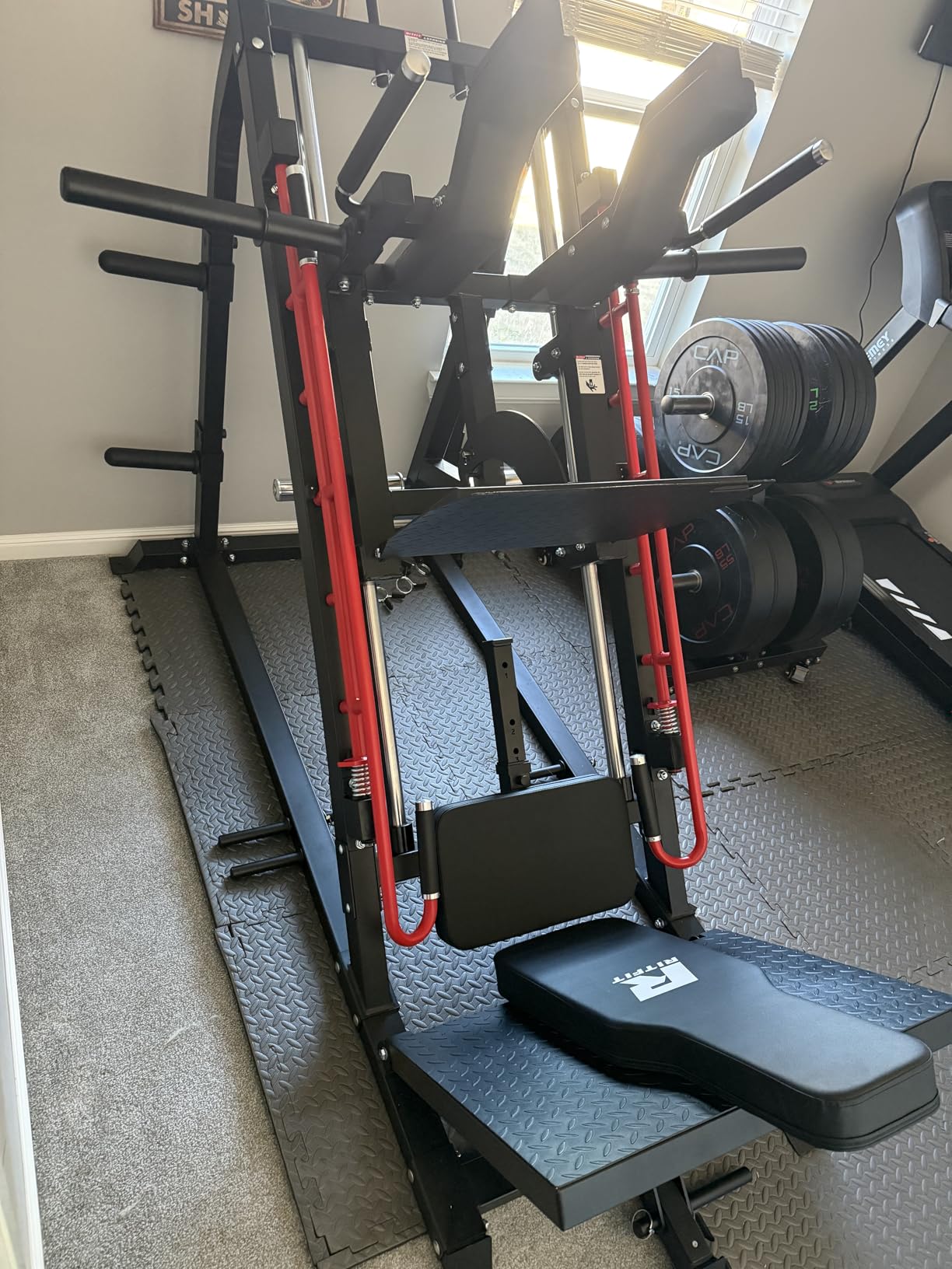 RitFit Gazelle Pro 3-in-1 Leg Press & Hack Squat Machine, 2000LB Capacity | High-Tensile Steel Frame with Roller Bearings, Adjustable Angles and Weight Storage, Space-Saving Design customer photo 2