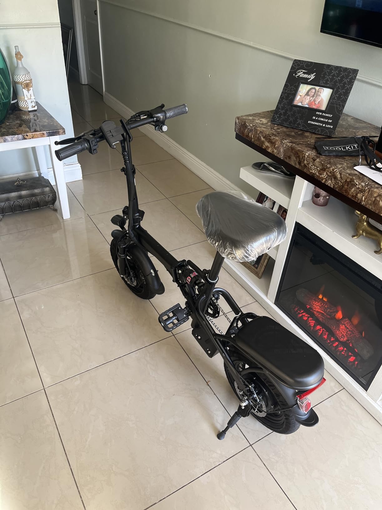 LELEKUAI Electric Bike for Adults and Teens, 520W-1200W Motor, 20-28MPH, 32 Miles Range, 48V 10Ah Battery, 3-Level Pedal Assist, 14