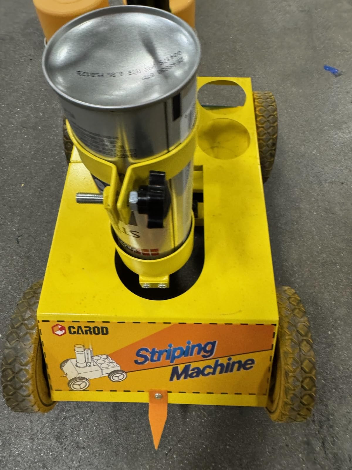 CAROD Striping Line Marking Machine, Parking Lot Striping Machine, Compatible with Professional Inverted Striping Spray Paint, Line Striper Machine for Fast and Accurate Marking, Yellow customer photo 2