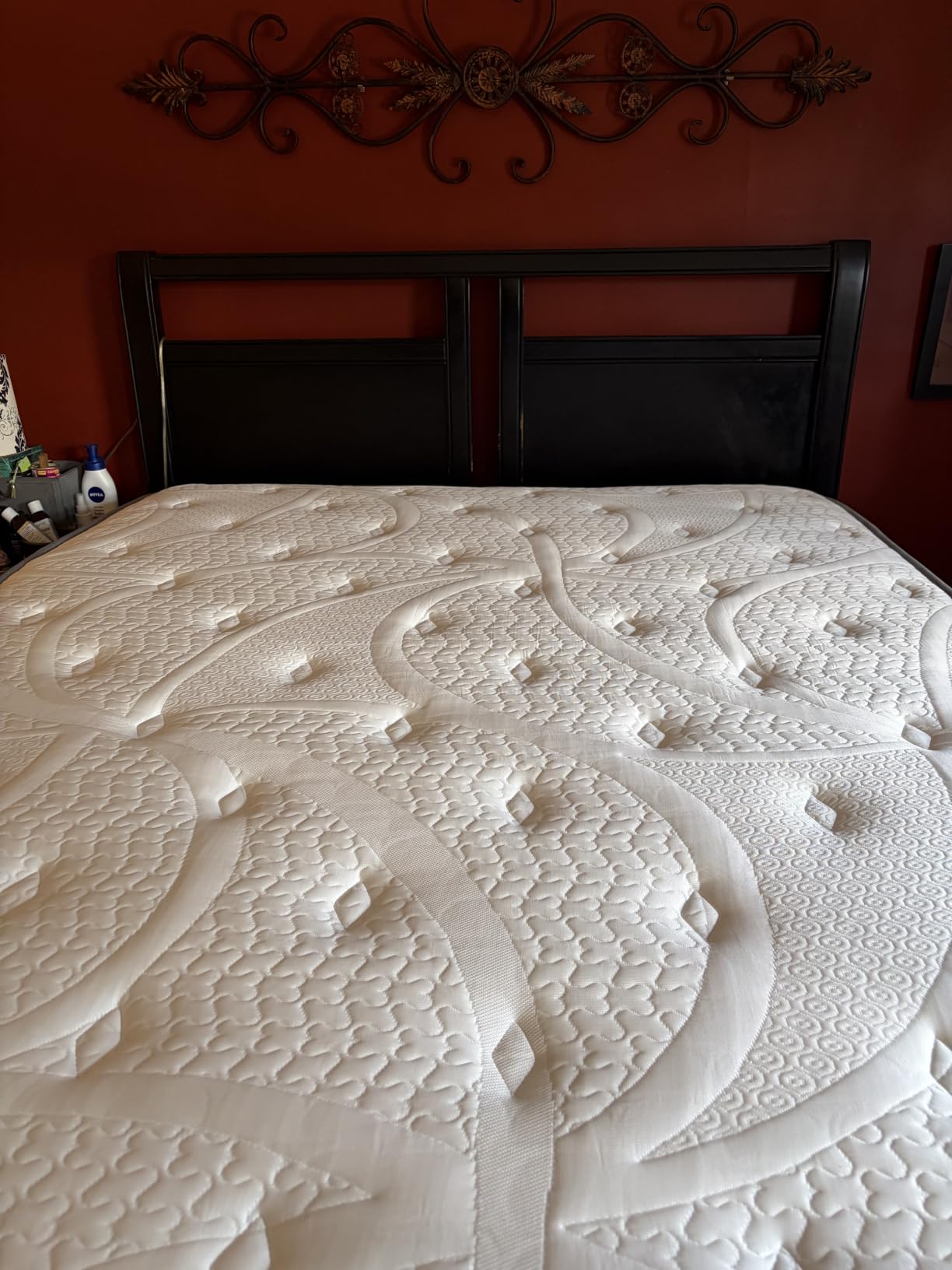 Sleep Firm Mattress with Extra Lumbar & Shoulder Support, Hotel Collection Hybrid Single Mattresses Pain Relief - Fiberglass Free - 365 Night Trial (King, 14, 14, Inches, Firm-New Version) customer photo 1