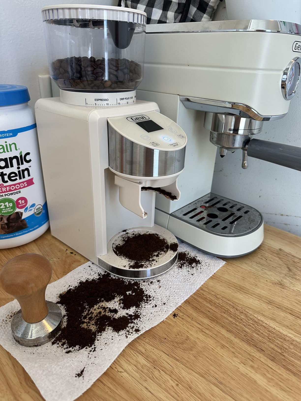 Gevi 20 Bar Espresso Machine with Conical Burr Anti-Static Coffee Grinder, 35 Precise Grind Settings, with Milk Frother customer photo 1