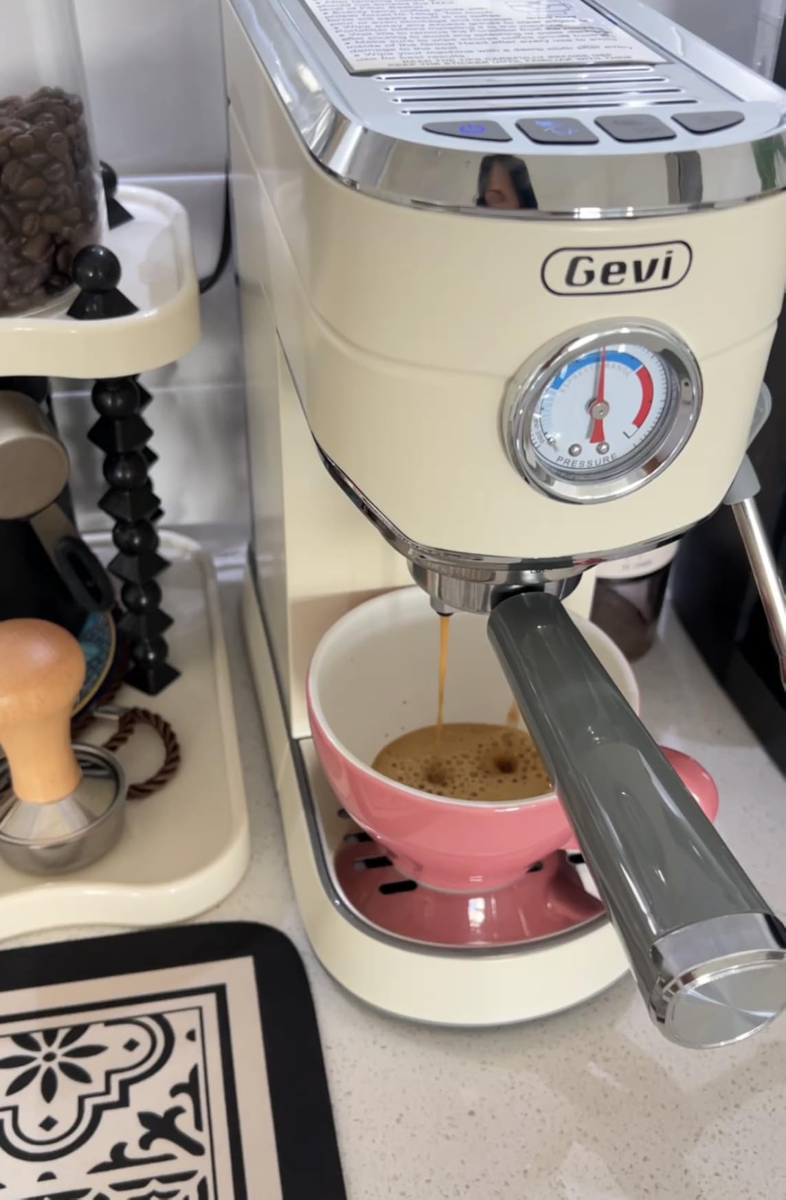 Gevi 20 Bar Espresso Machine with Conical Burr Anti-Static Coffee Grinder, 35 Precise Grind Settings, with Milk Frother customer photo 2