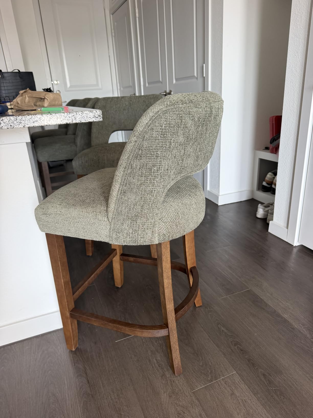 VKNOW Bar Stools Set of 2, 26