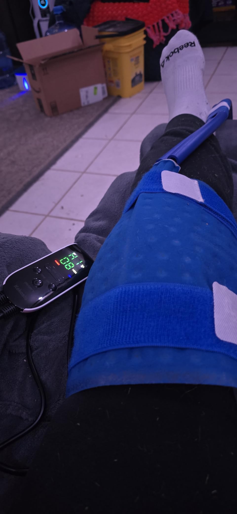 Cold Therapy Machine for Knee with Full-Coverage XL Pad, Programmable Timer | Designed for recovery after knee surgery, ACL/Sports injuries. Helps reduce swelling and support knee rehabilitation. customer photo 2