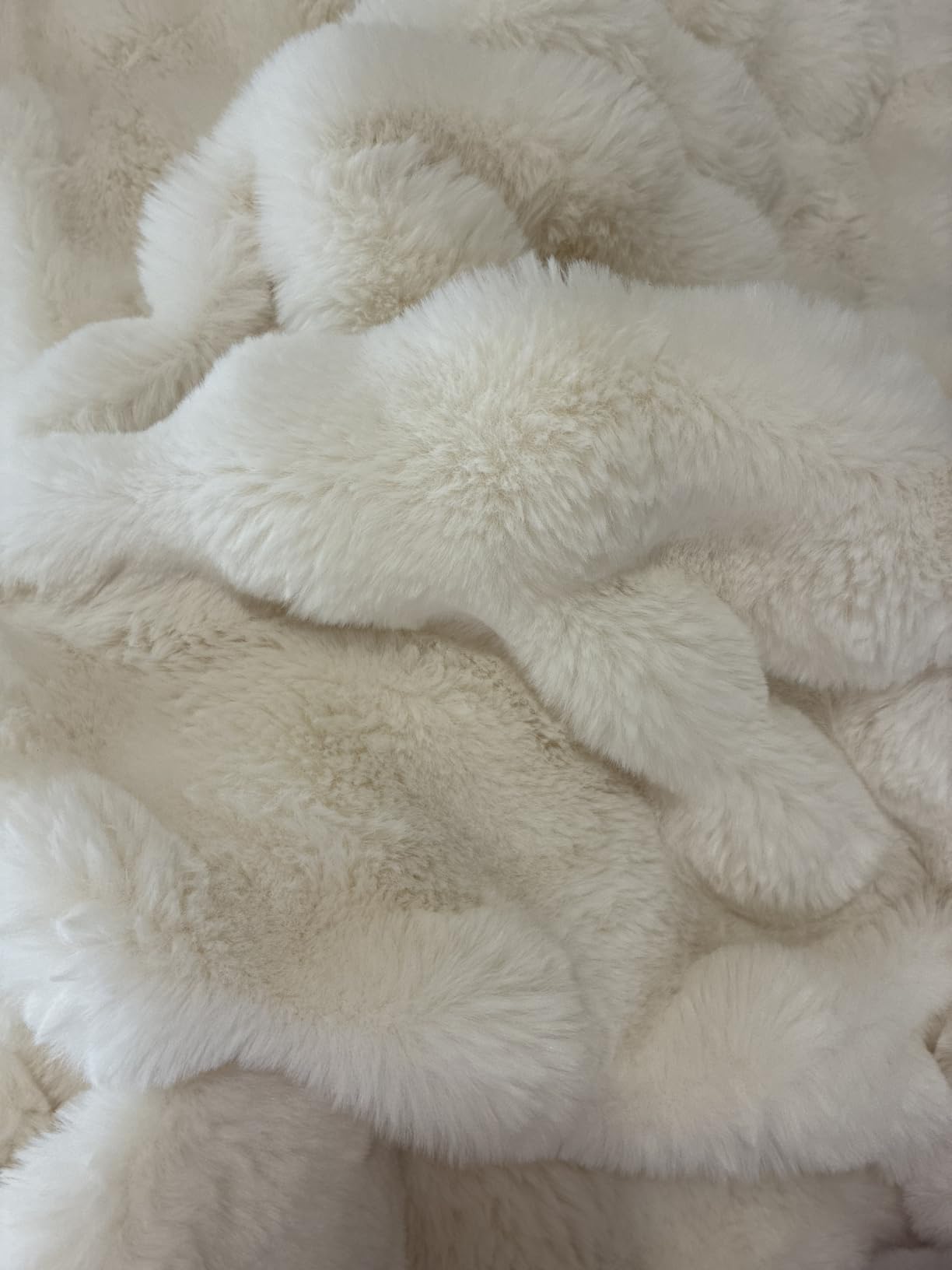 Faux Fur Twin Blanket for Couch, 1000 GSM Cozy Fuzzy Fluffy Soft Plush Thick Bubble Sherpa Blanket for Sofa Bedroom Living Room customer photo 1