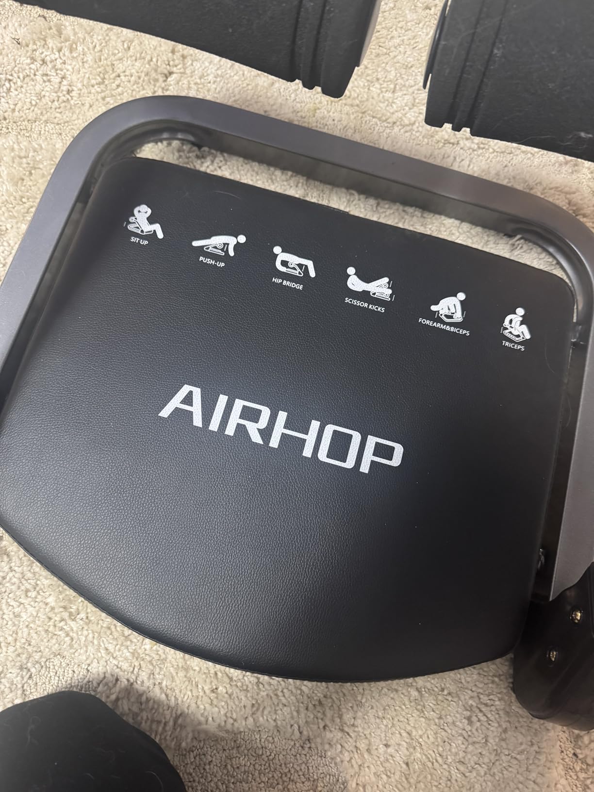 AIRHOP Ab Machine for Home, Ab Exercise Equipment for Core Training, Foldable Ab Crunch Machine with 4 Adjustable Resistance, Sit Up Exercise Equipment 330 LBS Capacity for Beginners & Pros customer photo 1