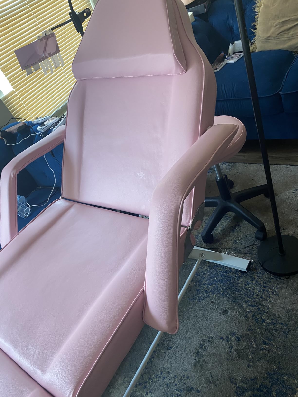 Portable Tattoo Chair, Adjustable Massage Facial Bed with Removable Headrest & Armrest, Foldable Spa Chair with Carry Bag, 73 Inch Esthetician Bed for Salon Beauty Barber Spa Tattoo (Black) customer photo 2
