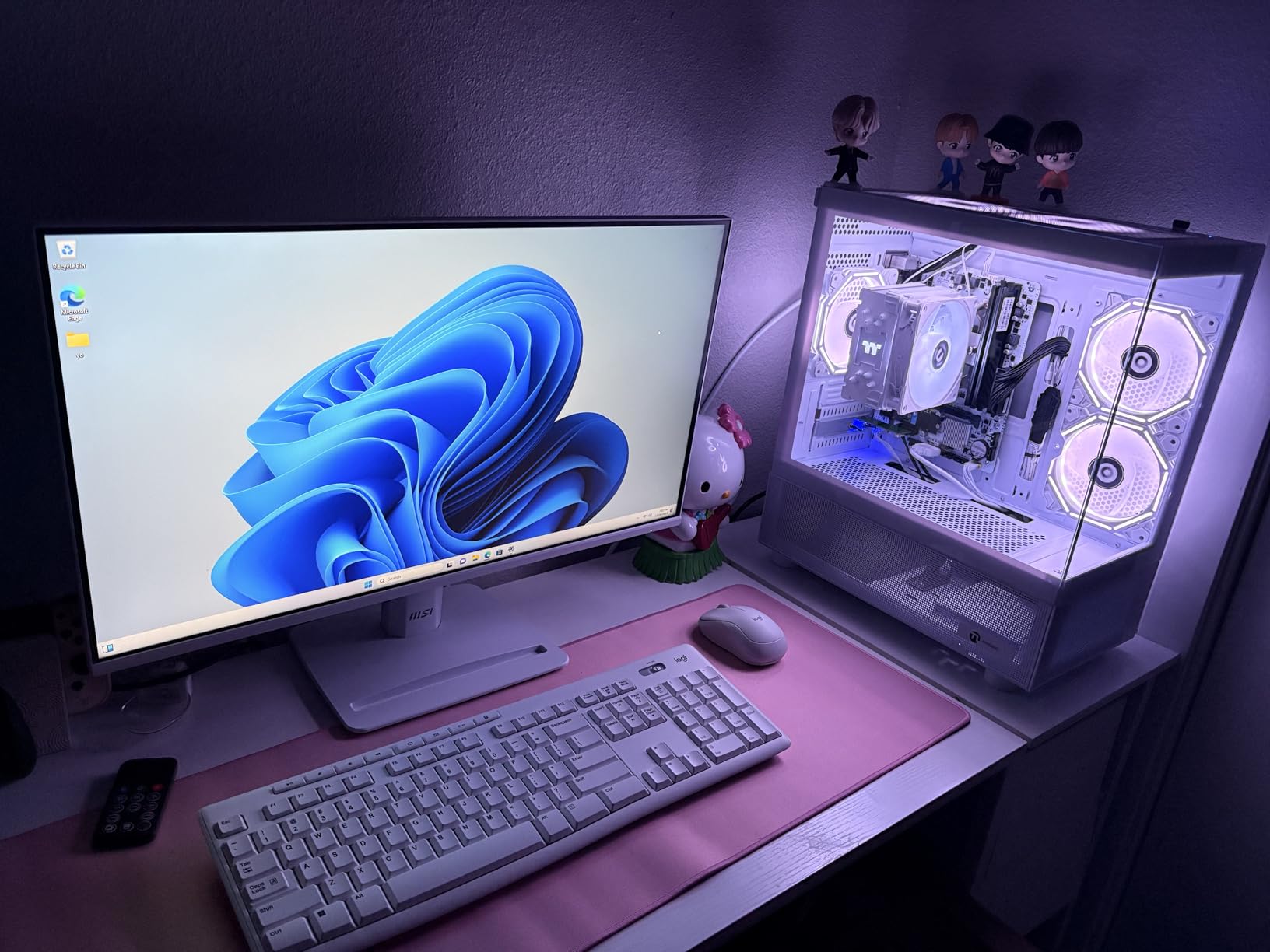 NINGMEI Gaming PC Desktop Computer,AMD Ryzen 5 5500 4.2 GHz,GeForce GTX 1660 Super 6GB,1TB NVMe SSD,16GB DDR4 3200MHz, Air Cooled Prebuilt,650W PSU,Windows 11 Home, Gamer PC, Black customer photo 2