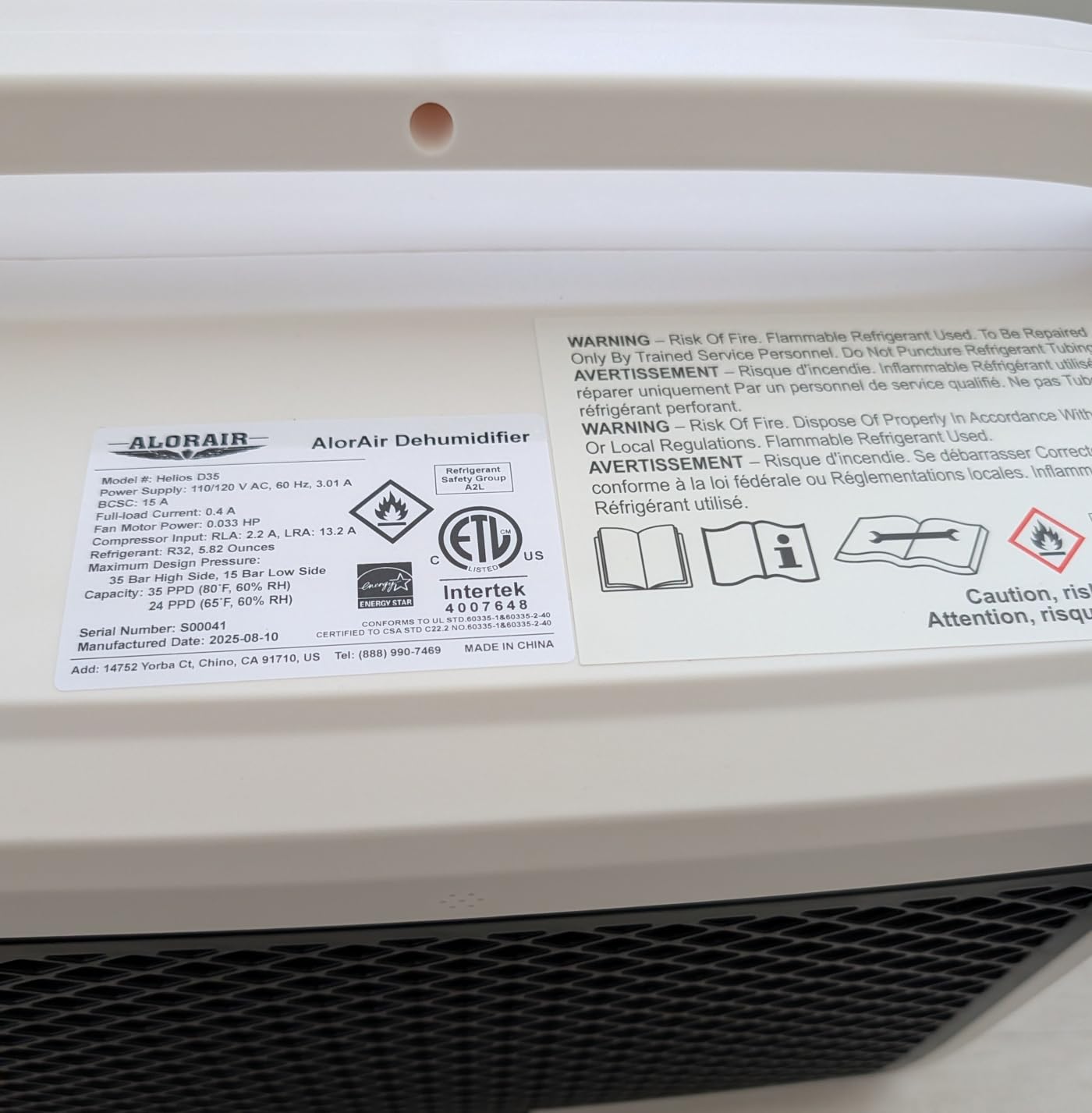 ALORAIR 70 Pints Energy Star Crawlspace Dehumidifier Up To 1000 Sq.Ft. | Portable, Compact, Auto Defrost, Memory Start, with Drain Hose, for Basement, Commercial, Industry, 6-Year Limited Warranty customer photo 2