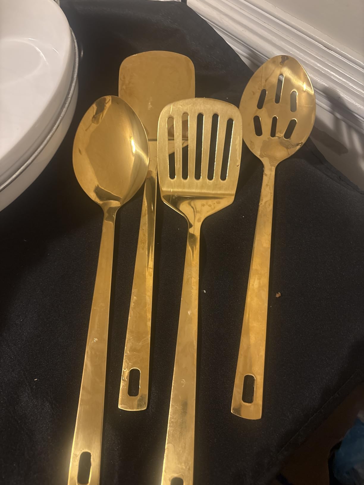 Homquen Stainless Steel Kitchen Utensils Set 4pcs - Cooking Utensils Set, Kitchen Tools Spatulas Set, Cooking Spoons, Home Essentials Kitchen Gadgets Accessories customer photo 1