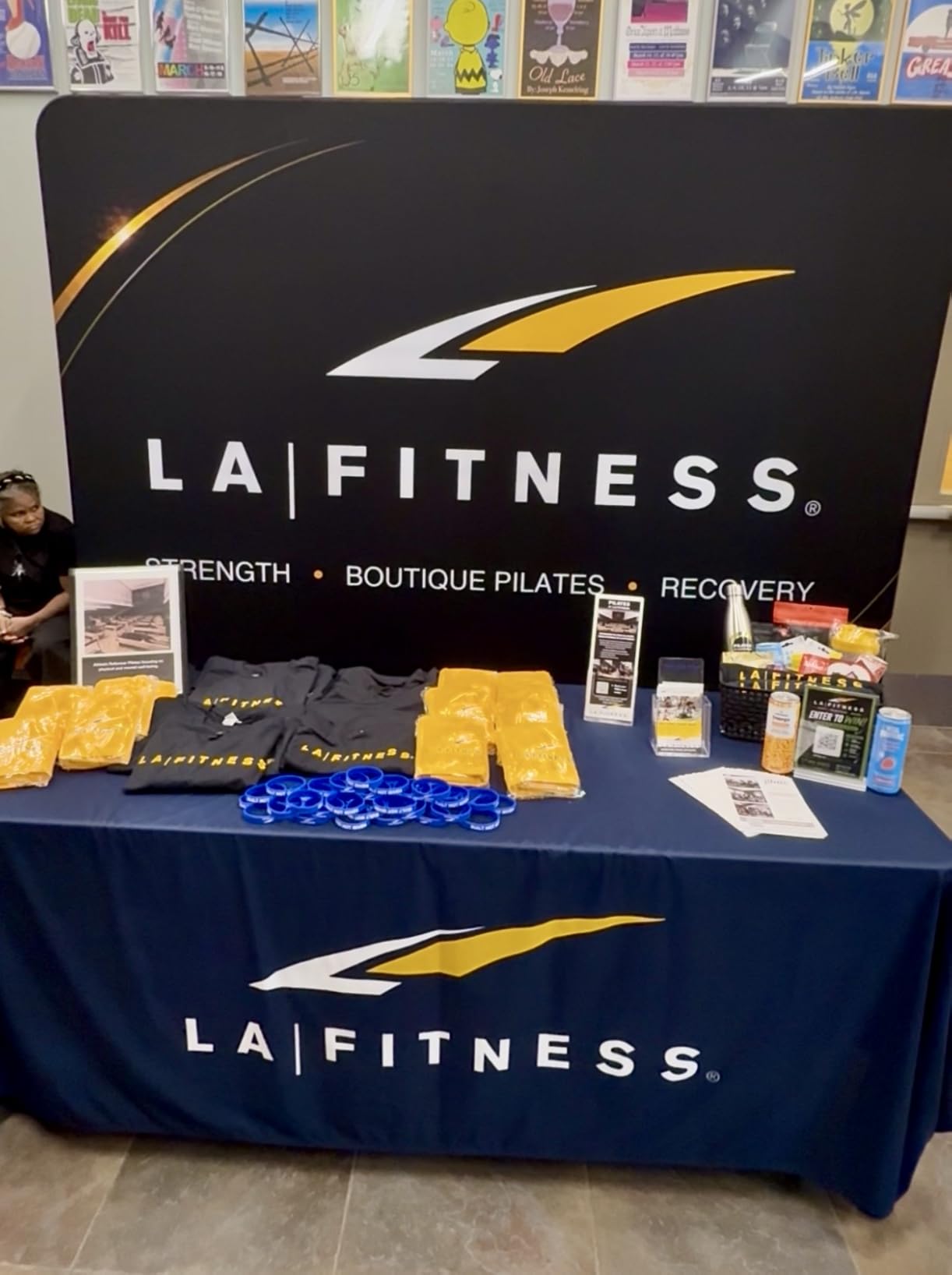 Custom Tension Fabric Banner with Stand Trade Show Backdrop Display | 10x7.5 FT HD Printing Customize Online, Large Portable Trade Show Booth Banner for Business Pop Up Display Aluminum Frame customer photo 1