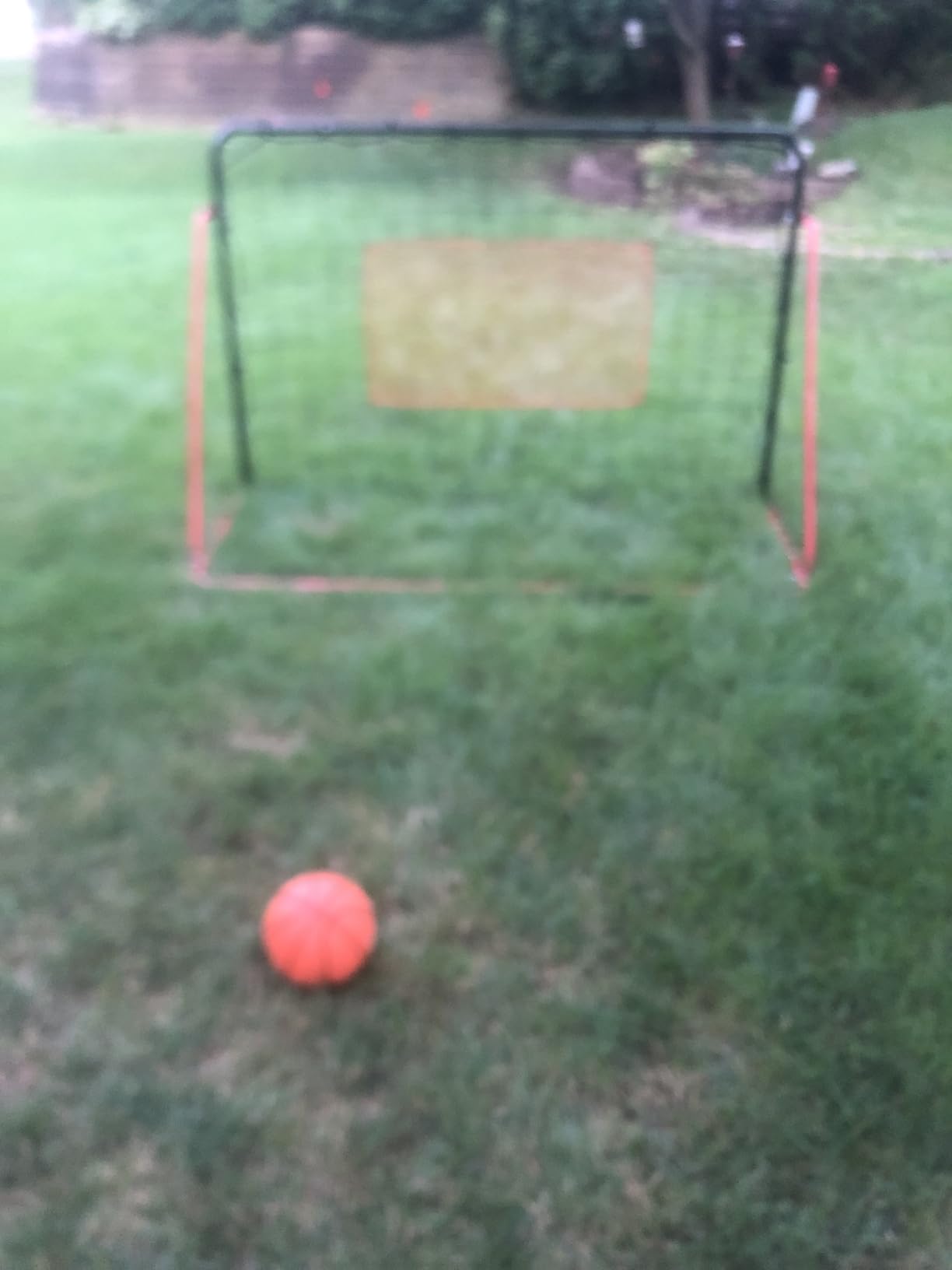 ZEALFEEL 6x4FT Soccer Rebounder Net, 10-Angle Kickback Training Frame | Thickened Metal, Tear-Resistant PE Net; For Soccer, Volleyball & Baseball; Portable for Backyard/Indoor Solo & Team Drills customer photo 1