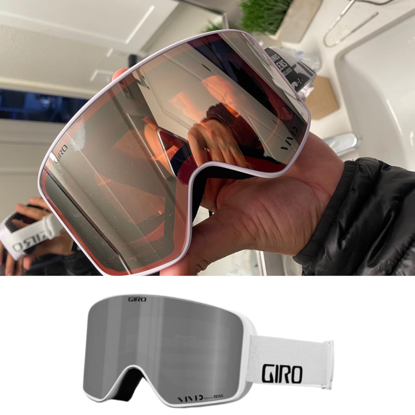 Giro Method Ski Goggles - Snow Goggles for Men, Women & Youth - Quick Change with 2 VIVID Lenses - Anti-Fog Vent Tech - OTG customer photo 2