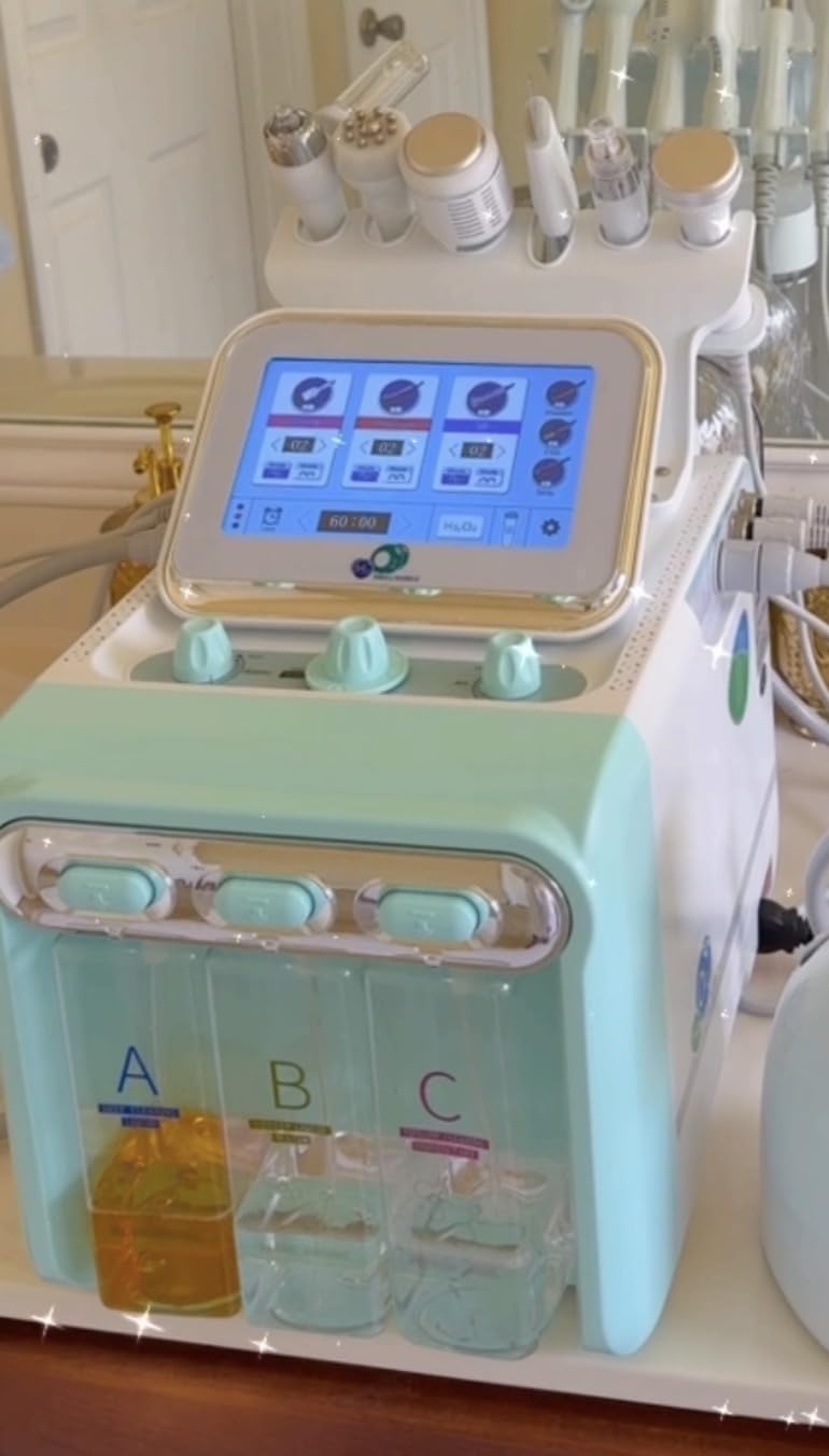 Hydrogen Oxygen Facial Care Machine Professional 6 in 1 customer photo 2