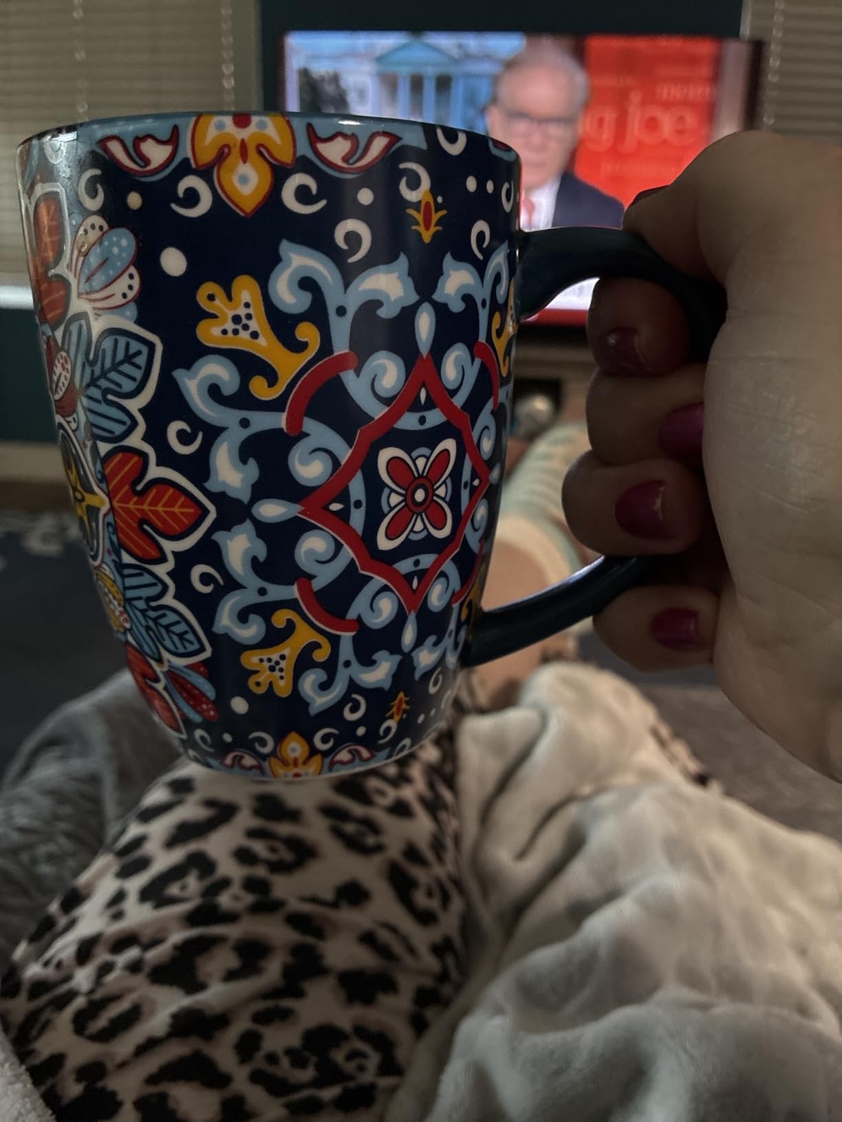 vancasso SIMI 16 oz Large Coffee Mugs Set of 6 - Bohemian Ceramic Cups with Handle, Perfect for Latte, Tea, Hot Chocolate, Dishwasher & Microwave Safe Ideal Gift customer photo 2