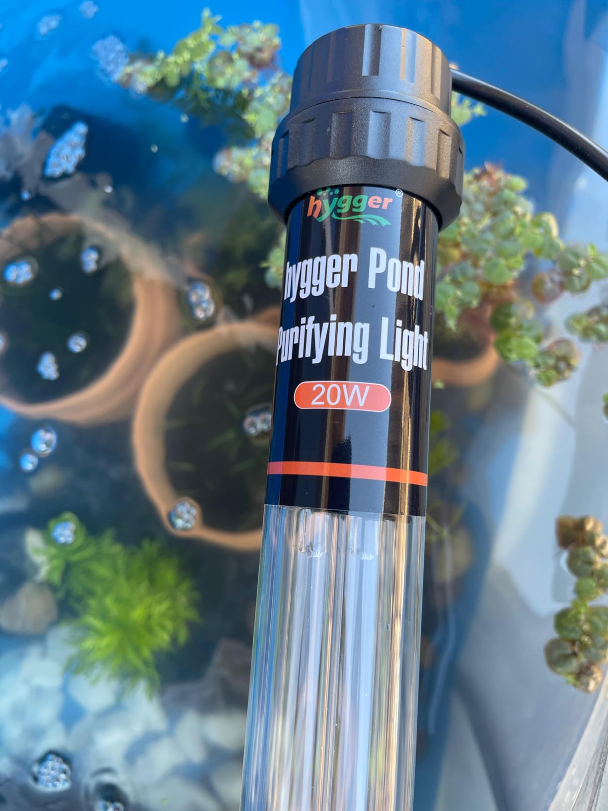 hygger 20W Pond & Aquarium U-V Light for 100-1200 Gallon, Pond Water Clarifier for Green Water and Algae Clean, for Koi Pond, Large Fish Tank, Swimming Pool, Cold Plunge, Spa customer photo 2