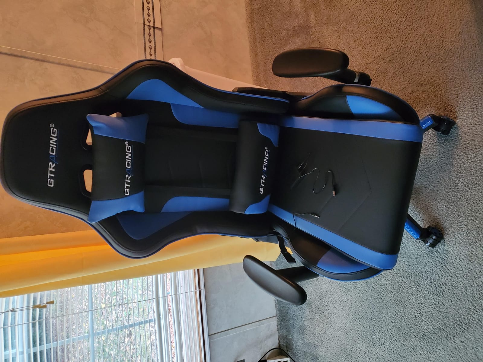 Gaming Chair,Gamer Chair with Bluetooth and Adjustable Backrest,Seat Height Adjustable Computer Chairs with 3D Armrests,Video Game Chair with Footrest Speakers (Black) customer photo 2