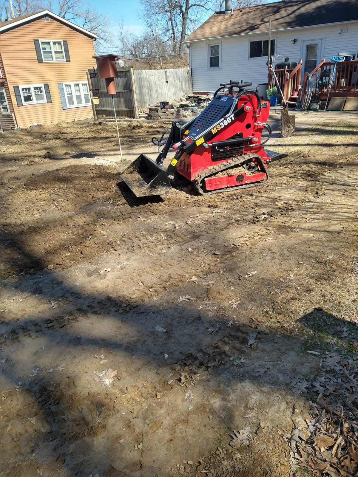 MS360T New Mini Crawler Skid Steer Loader with 13.5HP EPA RATO Gasoline Engine, Compact Stand-On Loader with 42