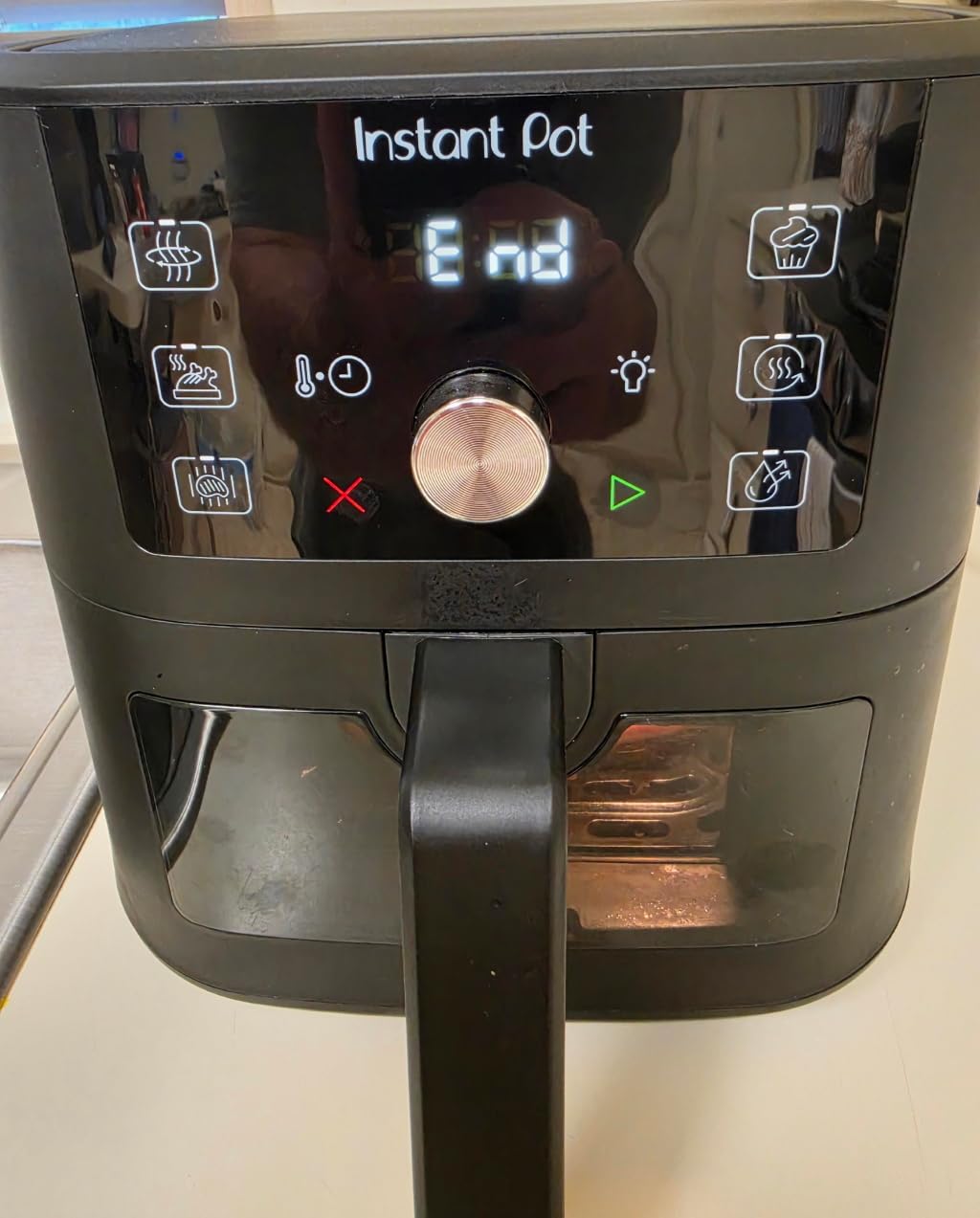 Instant Pot 4Qt VORTEX 6-in-1 Mini Air Fryer, Custom Program Options, Air Fry, Broil, Roast, Dehydrate, Bake, Reheat, Sea Salt, 4 Quarts customer photo 1