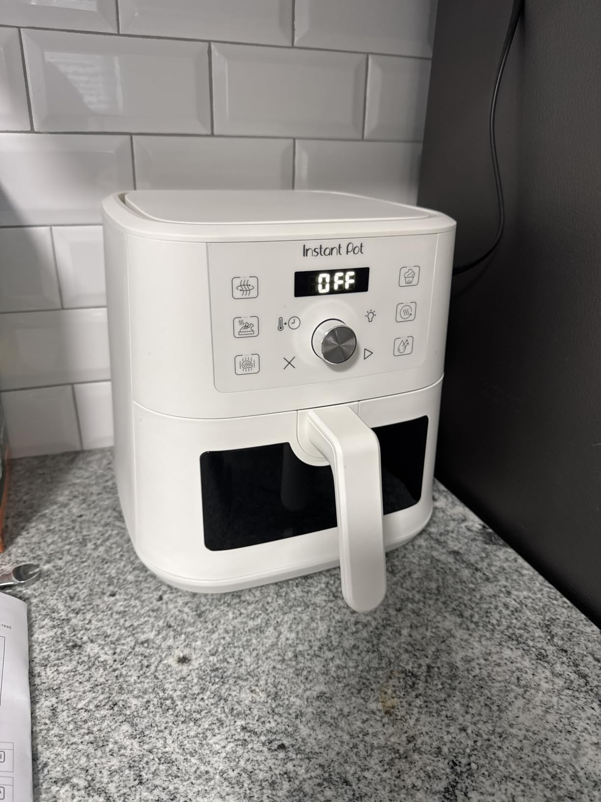 Instant Pot 4Qt VORTEX 6-in-1 Mini Air Fryer, Custom Program Options, Air Fry, Broil, Roast, Dehydrate, Bake, Reheat, Sea Salt, 4 Quarts customer photo 2