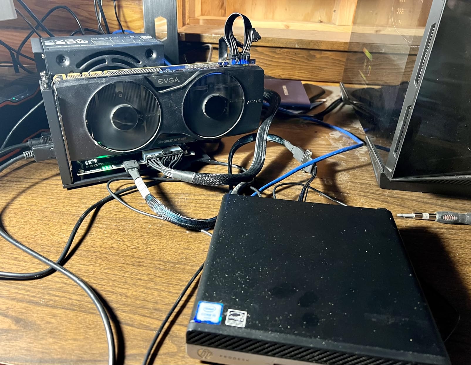 PCIe 4.0 x4 64Gbps Compatible eGPU DOCK, with OCuLink SFF-8612 8311 to PCIe x16 and SFF-8611 Male Cable, Enclosure supports Standard ATX Power and External Graphics Cards GPU for Laptop Mini PC customer photo 2
