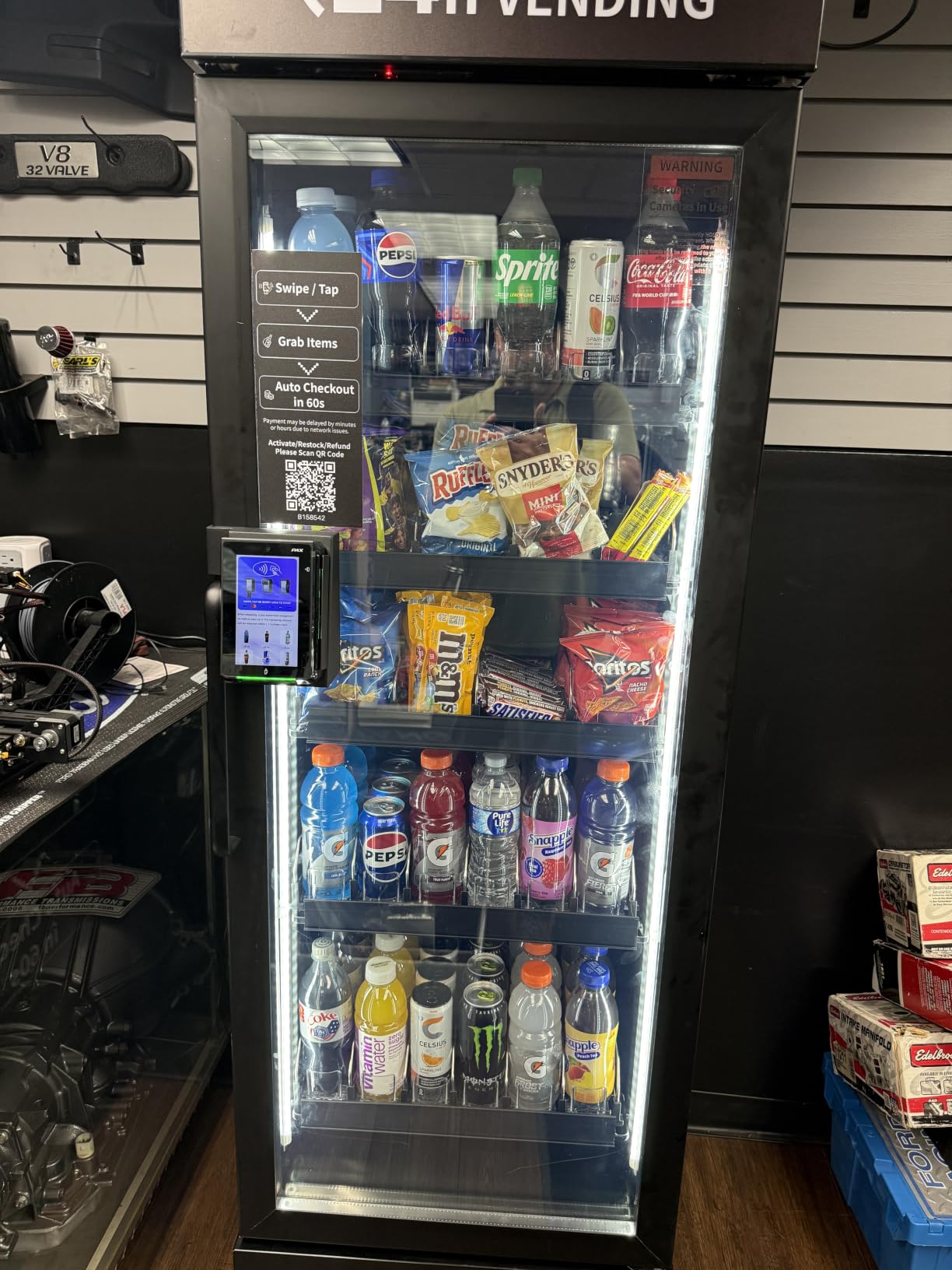 HAHA Smart Vending Machine, Commercial Refrigerated & Freezer Vending Machine with Touch Card Reader, Cashless Self-Service for Ice Cream, Frozen Food, Drinks customer photo 2