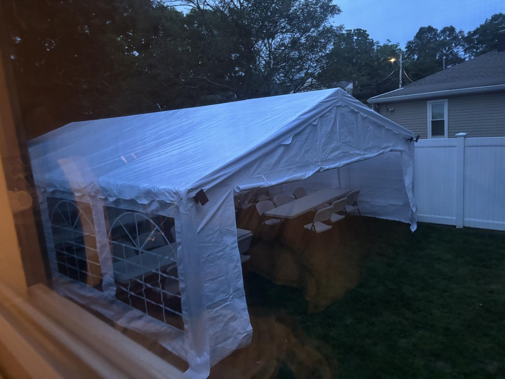 Quictent 20x30 Heavy Duty White Party Tent with Storage Bags | White Powder-Coated Galvanized Steel, Waterproof Outdoor Event Canopy with Removable Sidewalls for Wedding & Parties customer photo 1