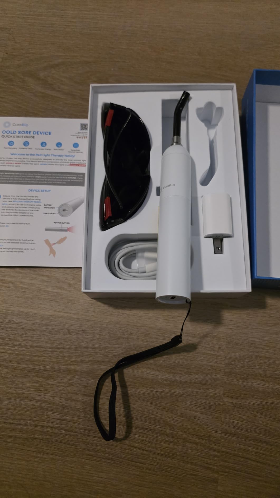 Cold Sore Red Light Therapy Wand with Blue and Infrared Wavelengths, 5 Effective LEDs, High Irradiance Light Therapy Device for Mouth, Lips, Skin, Face customer photo 2