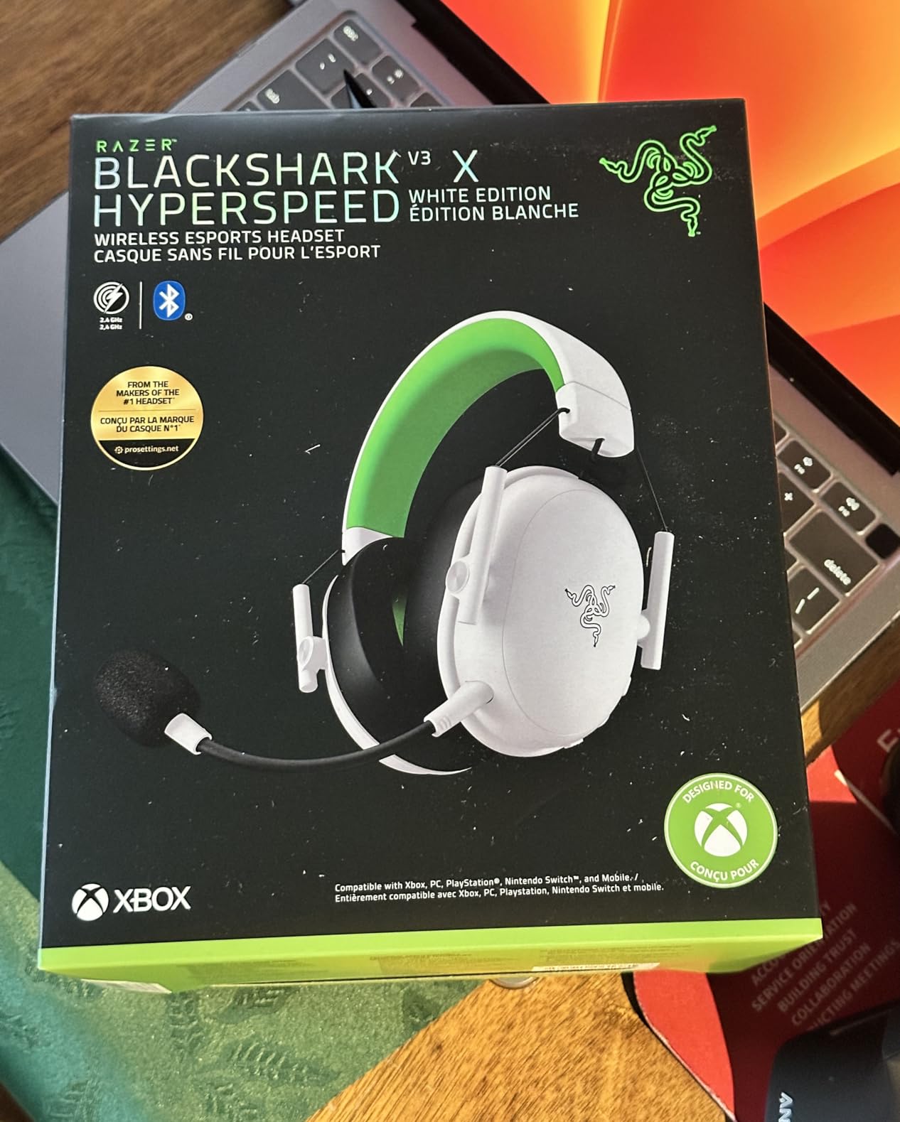 Razer BlackShark V3 X HyperSpeed Wireless Xbox Gaming Headset, Black | 50mm Drivers, Cardioid Mic, 2.4 GHz, Bluetooth, Works with PC, Mac, PS5, Nintendo Switch, Smartphone, 70 Hr Battery customer photo 1
