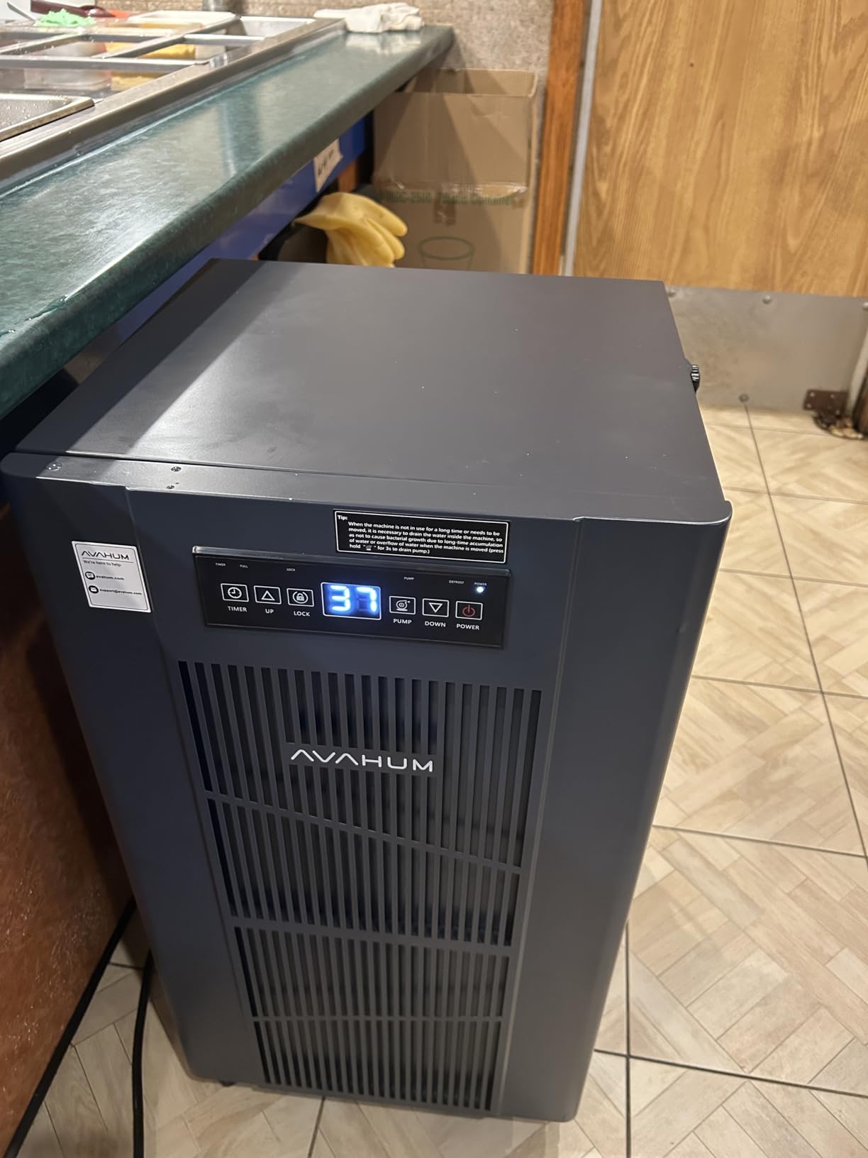 320 Pint Commercial Dehumidifier with Pump, Commercial Grade Dehumidifier for Basement, 24H Timer, 9000 sqft Large Spaces for Industrial, 40Gallon/Day, Auto Defrost, 20A Socket, 5-Year Limited Warranty customer photo 1