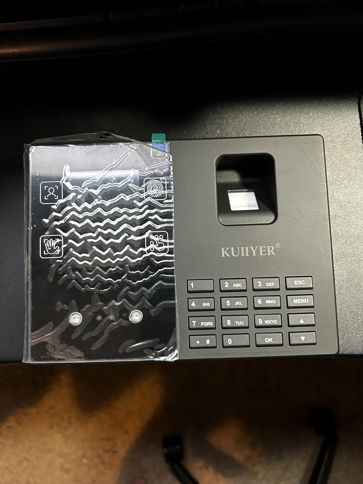 KUIIYER 4 in 1 Employees Time Clocks (Face + Fingerprint + Palm Print + PIN) | Employee Clock in & Out Machine Biometric Attendance Punch Clock Recorder Tracker for Small Business (No Monthly Fee) customer photo 2