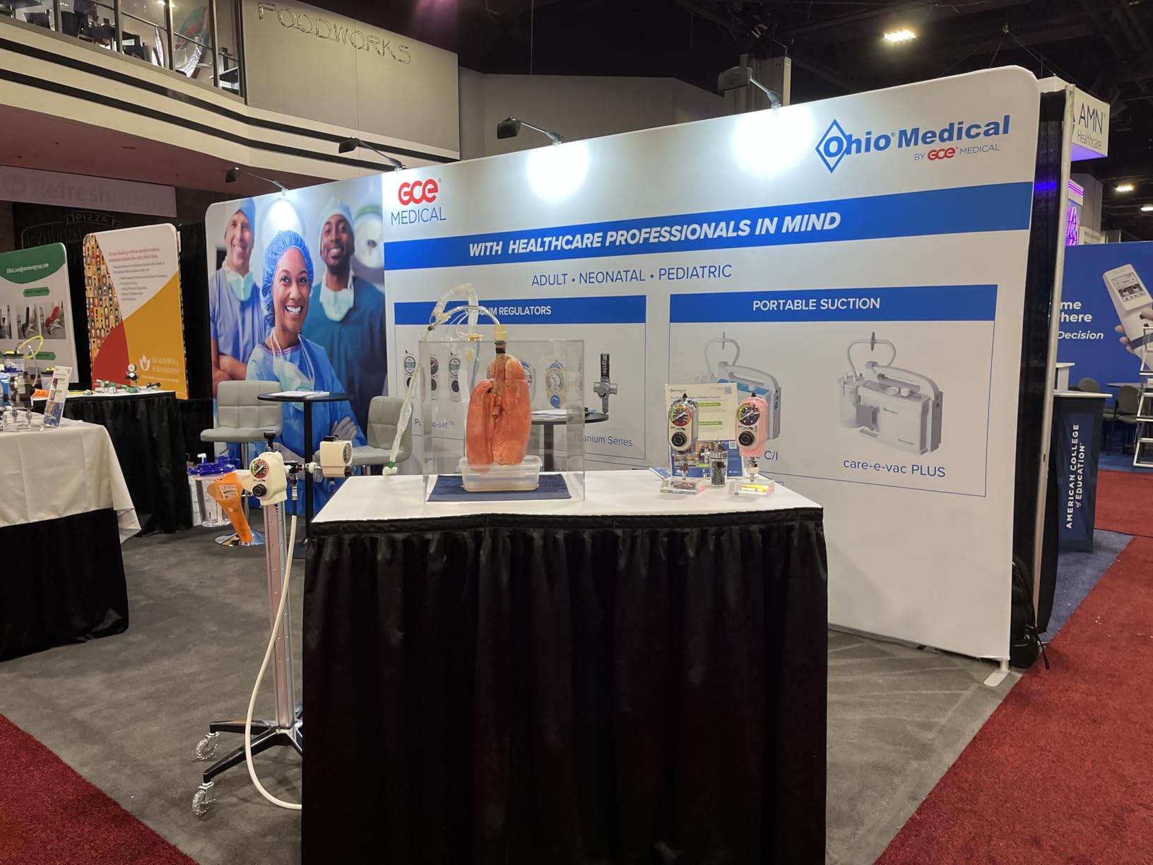 8x8 FT Custom Tension Fabric Backdrop Banner Stand | Trade Show Backdrop HD Banner Printing Online Design Tension Fabric Display Stand, Large Portable Trade Show Display Booth customer photo 2