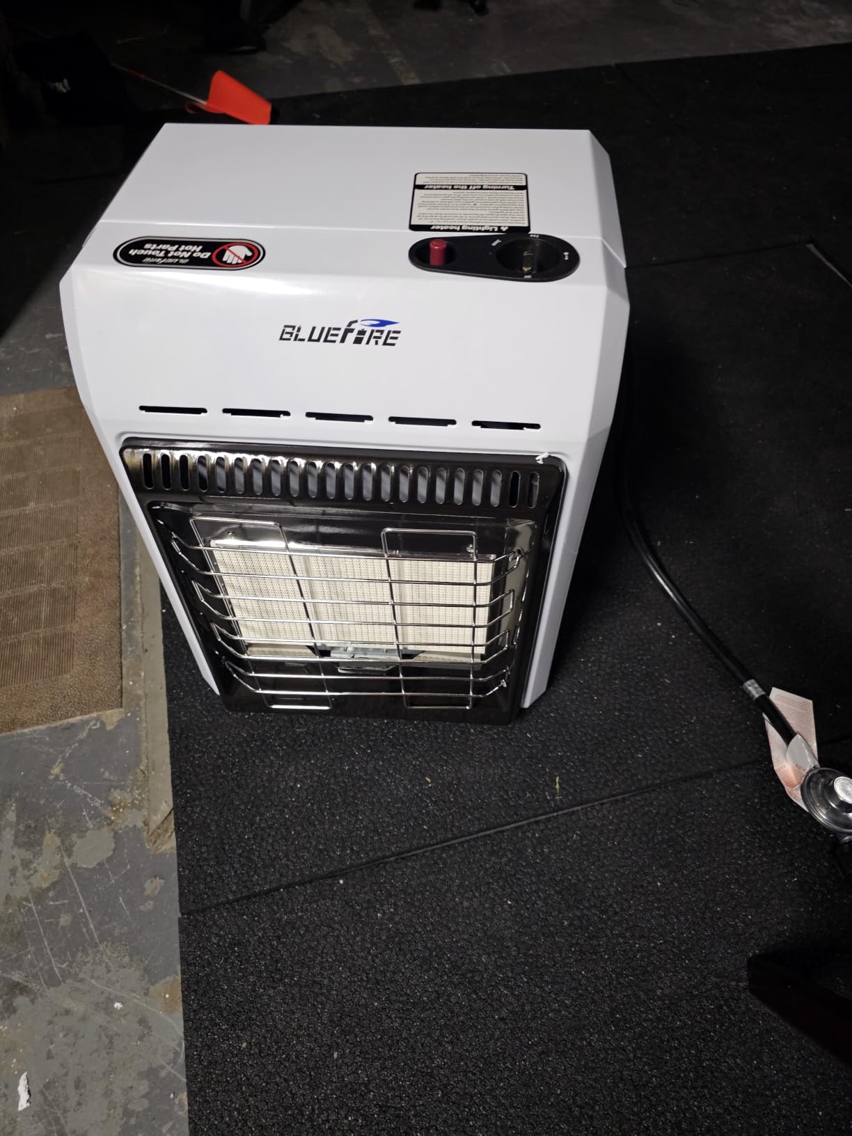 Propane Heater Indoor and Outdoor,18000 BTU Propane Patio Heater with ODS & Tip-over Protection, Outdoor Heaters with Gas Regulator & Hose Heat up to 450 Sq.Ft, for Patio, Garage, Camping,Workshops customer photo 2