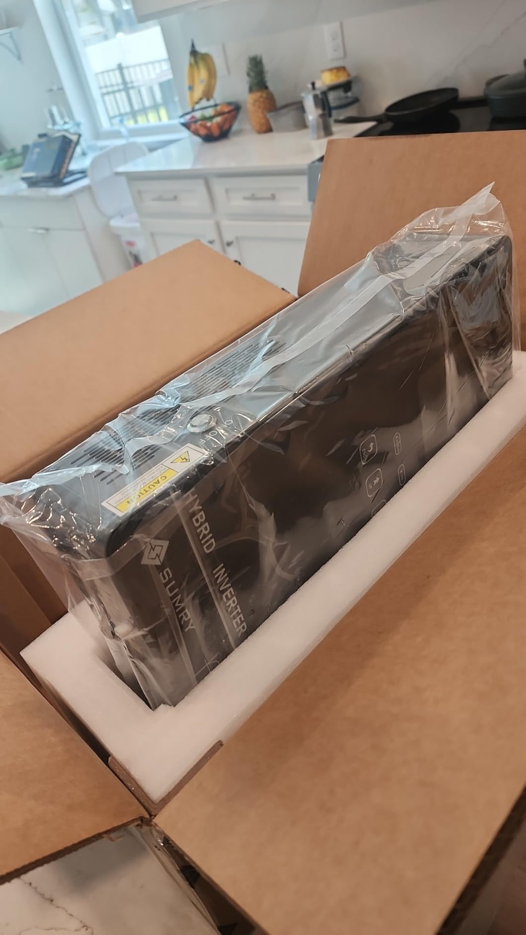 SUMRY Hybrid Solar Inverter, 4000W DC24V to AC120V Pure Sine Wave Power | Glass Top Cover with LCD Display, 140A MPPT Charge Controller, Supports Battery-less or AGM Lithium Battery, Off Grid customer photo 1