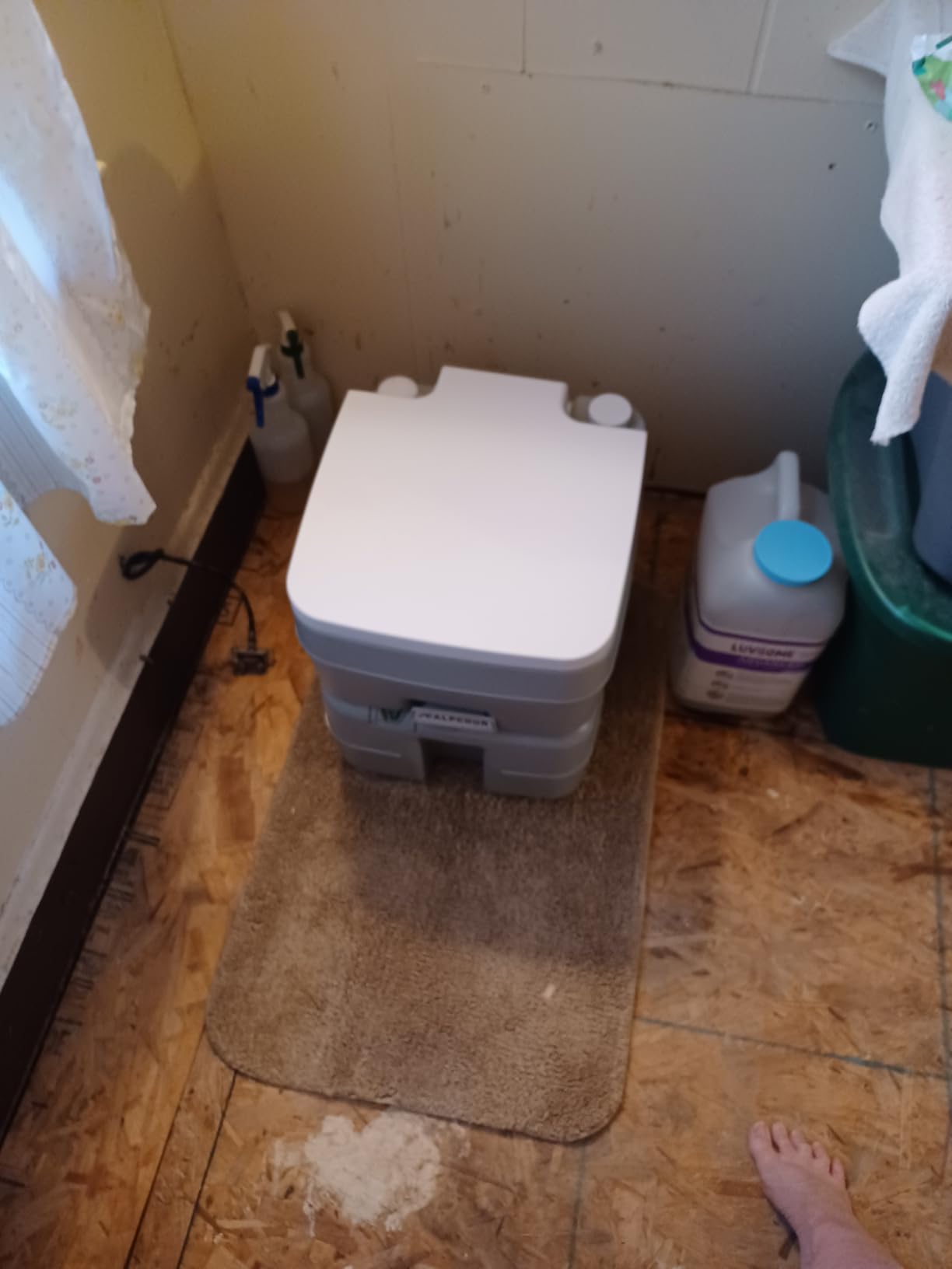 Alpcour Portable Toilet - Compact Indoor & Outdoor Commode w/Travel Bag for Camping, RV, Boat - Piston Pump Flush, 6 Gallon Waste Tank, Built-In Pour Spout & Washing Sprayer for Easy Cleaning customer photo 2